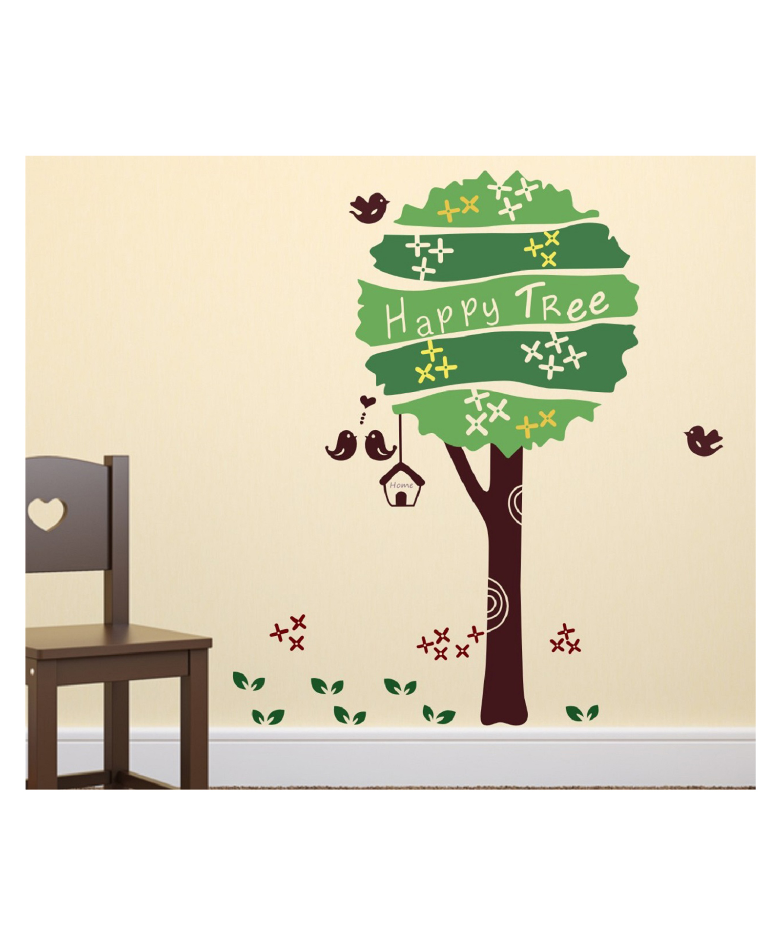 Wallstick Green Happy Tree wallsticker-picture-28