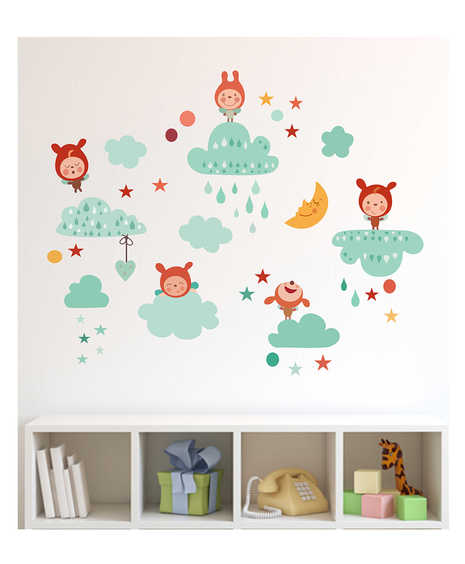 Wallstick Kidy Cloud with Angles wallsticker-picture-16