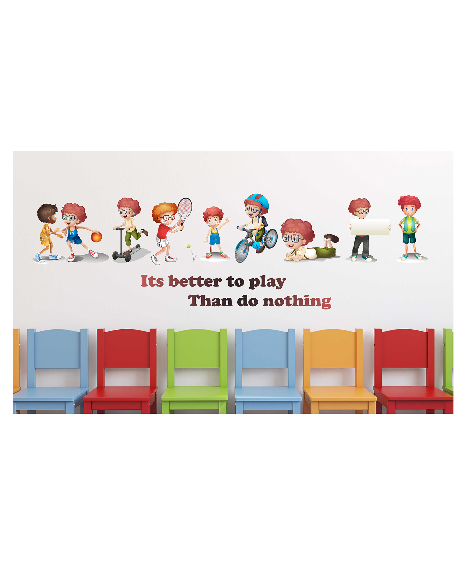 Wallstick Kids Playing wallsticker-picture-13