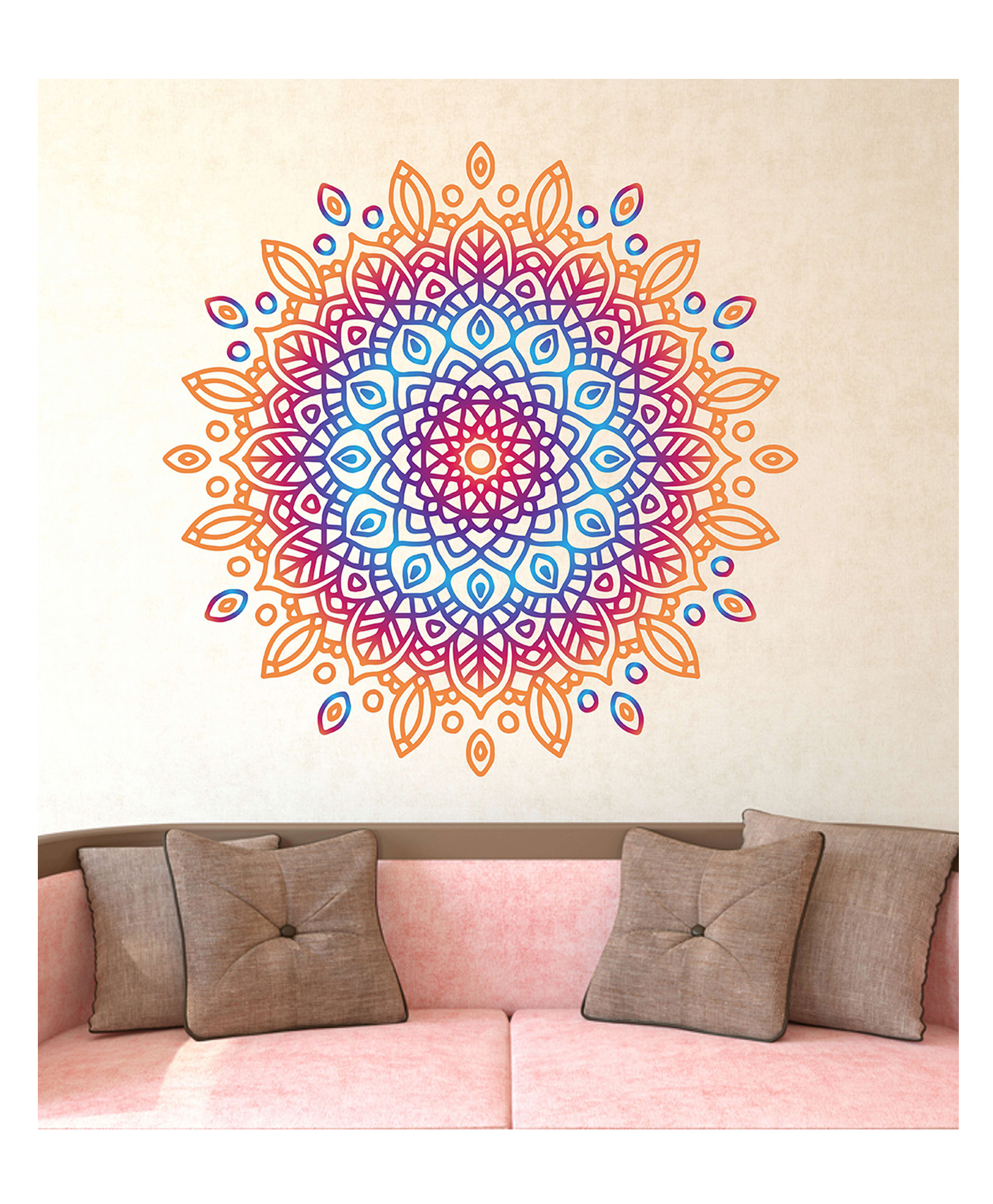 Wallstick Colorful kolam wallsticker (Vinyl 55 cm x 50 cm)-image-16