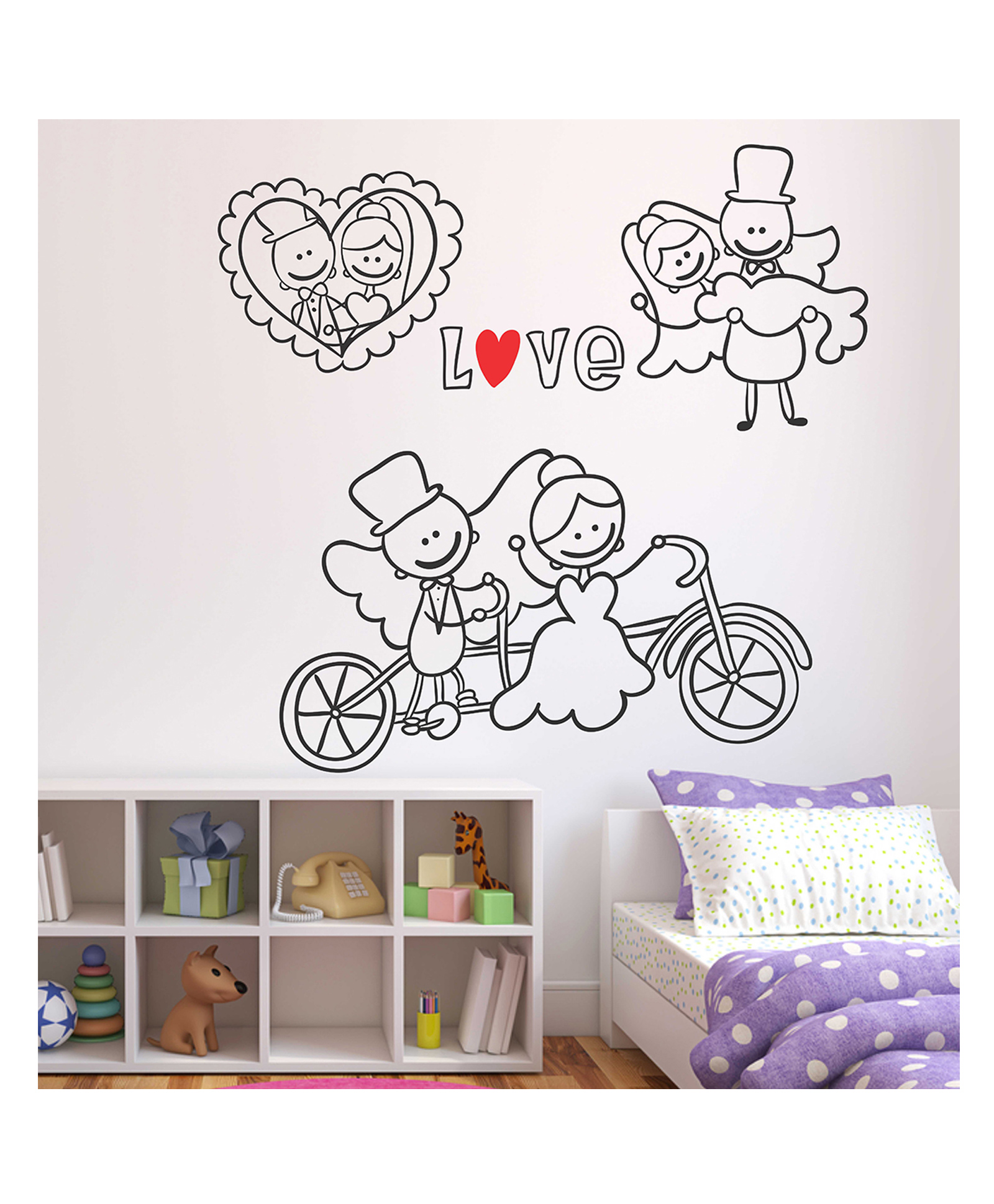 Wallstick Love Heart wallsticker-picture-12