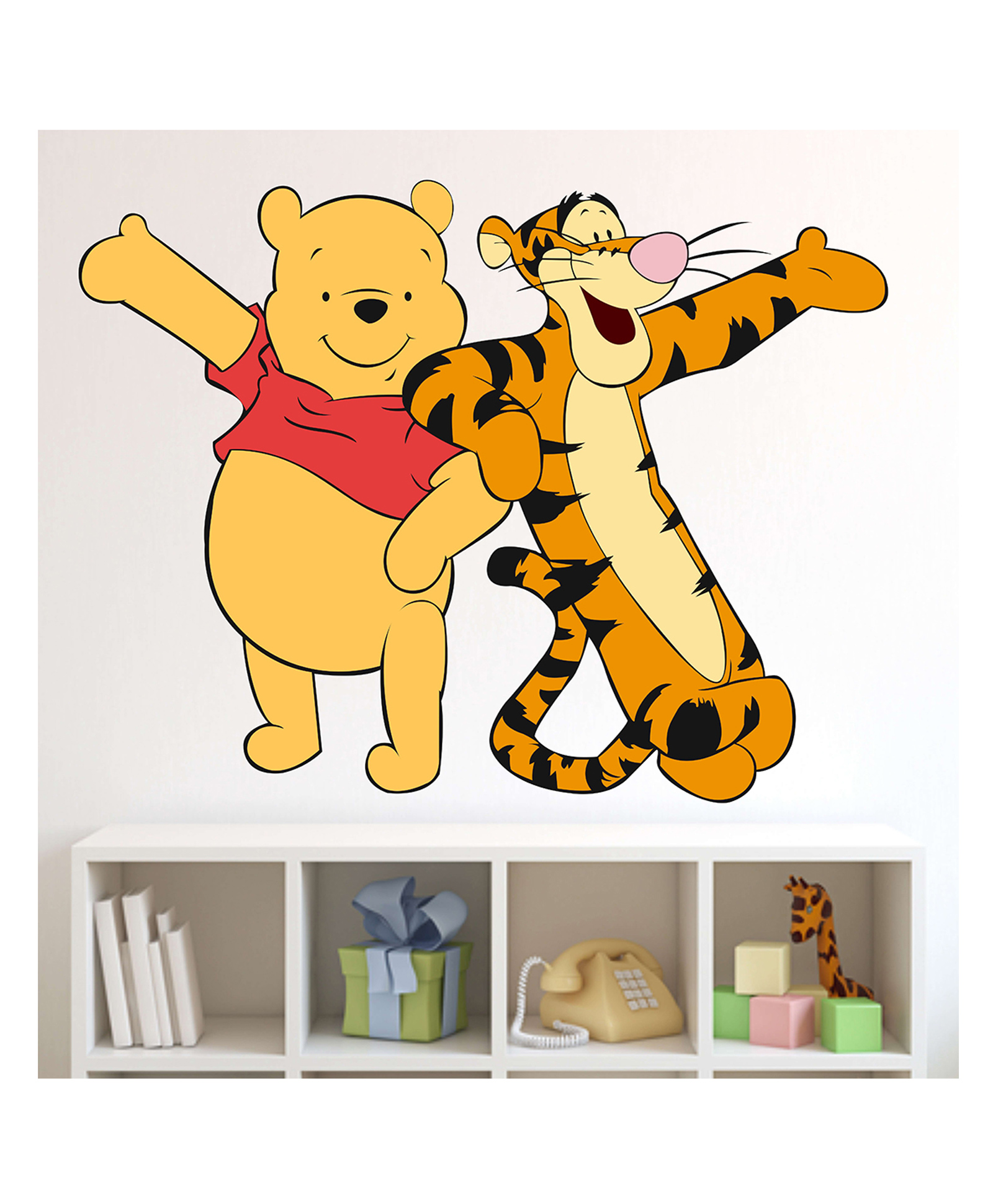 Wallstick Pooh and Tiger wallsticker (Vinyl 70 cm x 55 cm)-picture-13