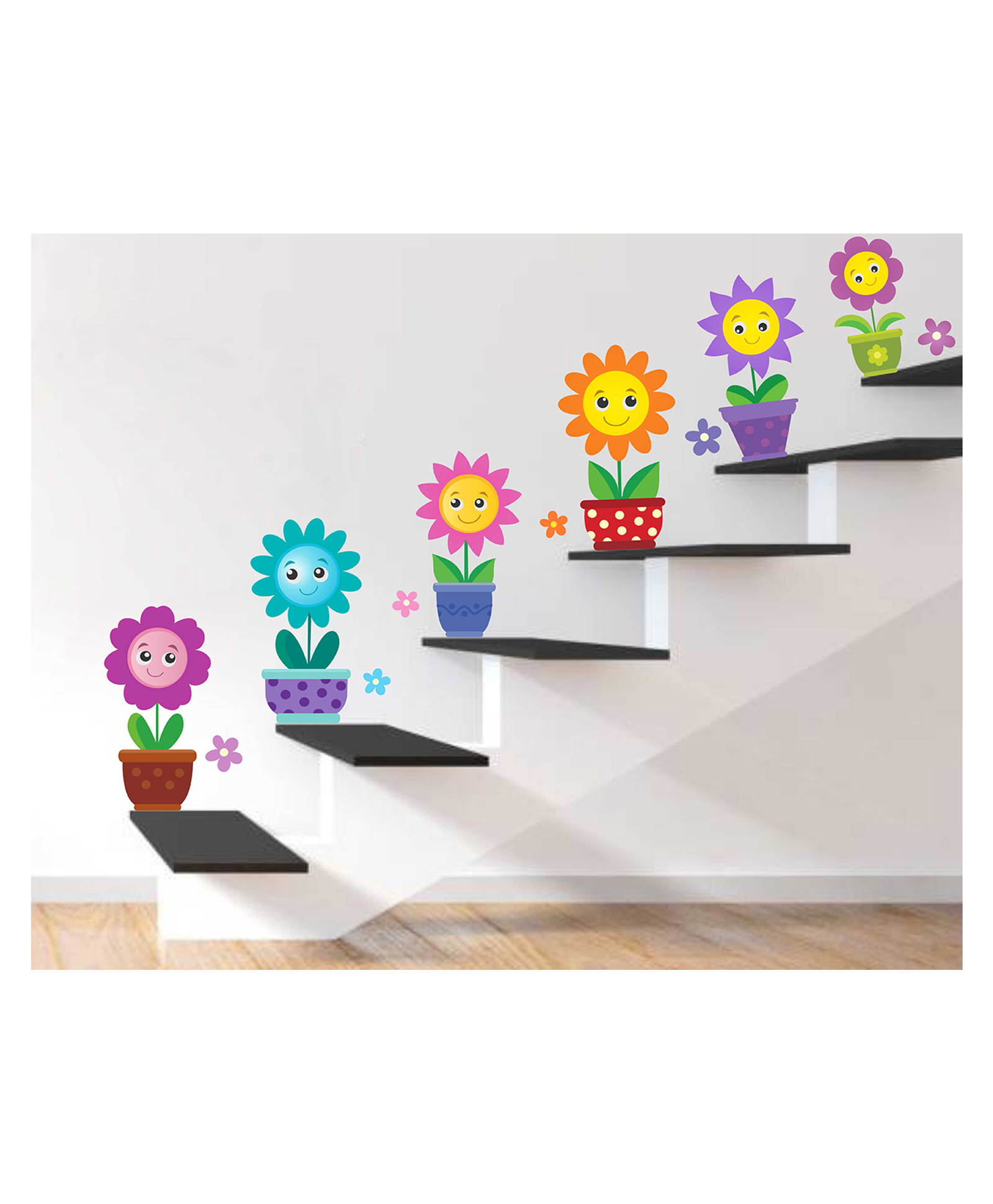 Wallstick Beautiful Flower Pot wallsticker-picture-13