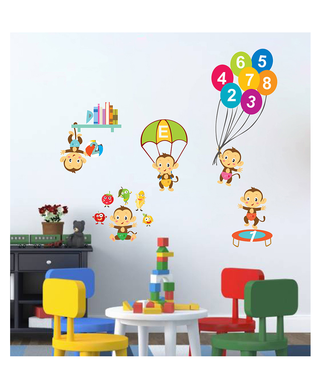 Wallstick Funny Monkeys wallstickers-picture-22