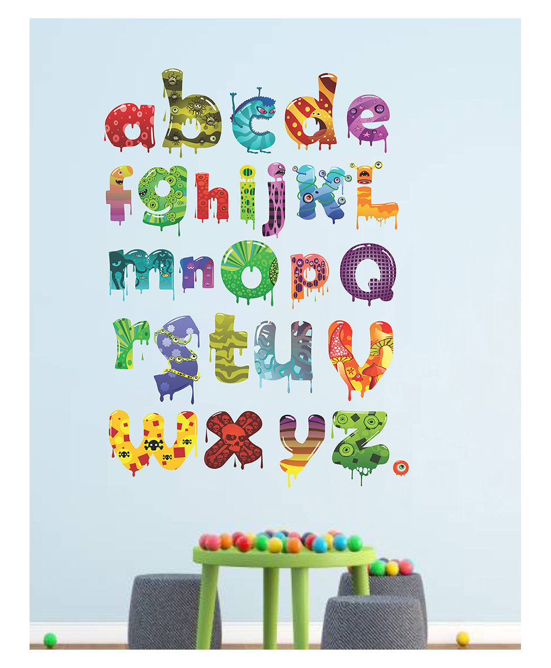 Wallstick Colorful Alaphabts wallsticker-image-2