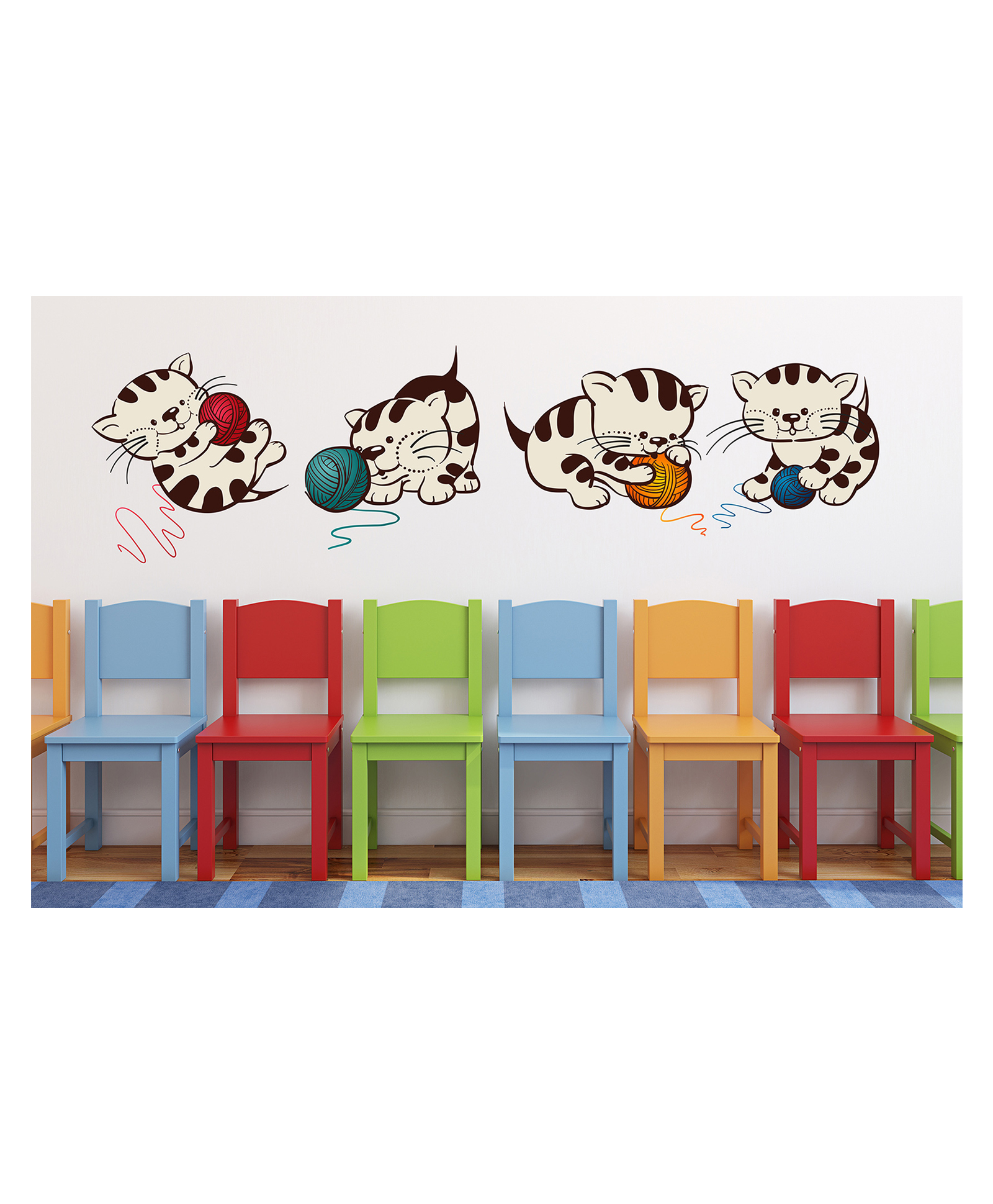 Wallstick Cute Playing Cats wallstickers-image-38