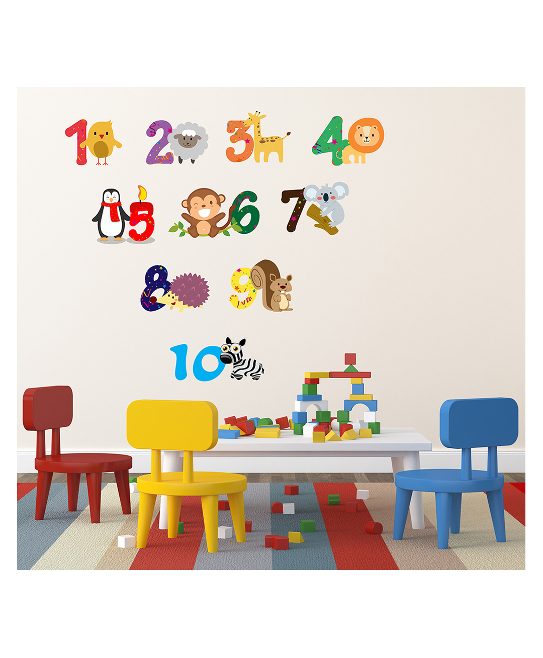 Wallstick Happy Numbers with Animals wallstickers-picture-16