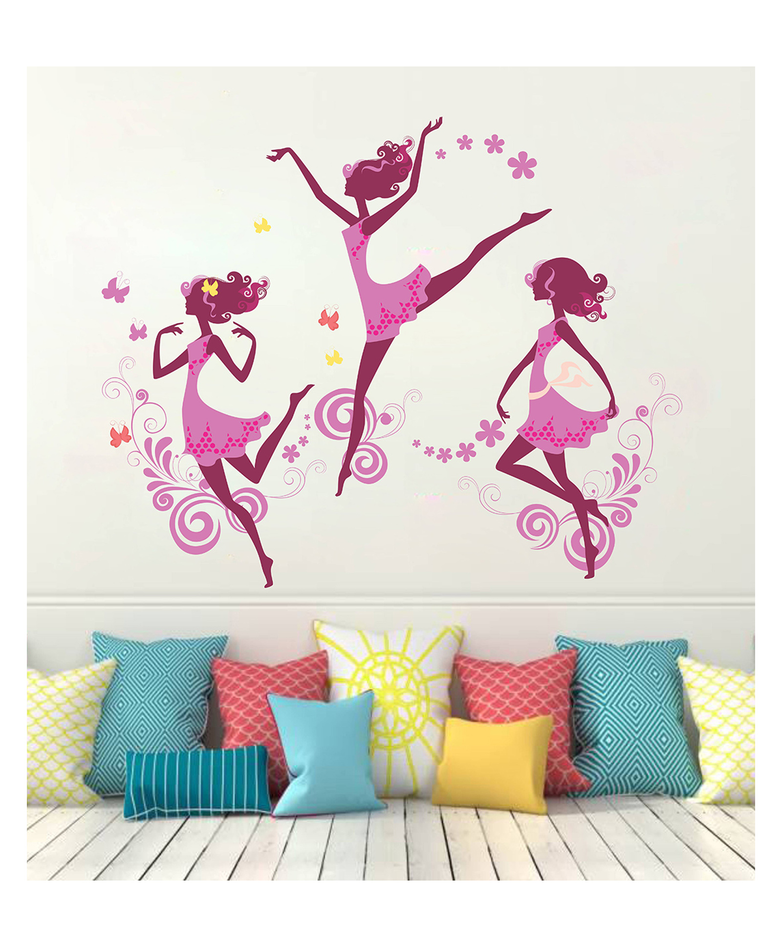 Wallstick Ballerina Dancing Girls wallstickers-picture-18