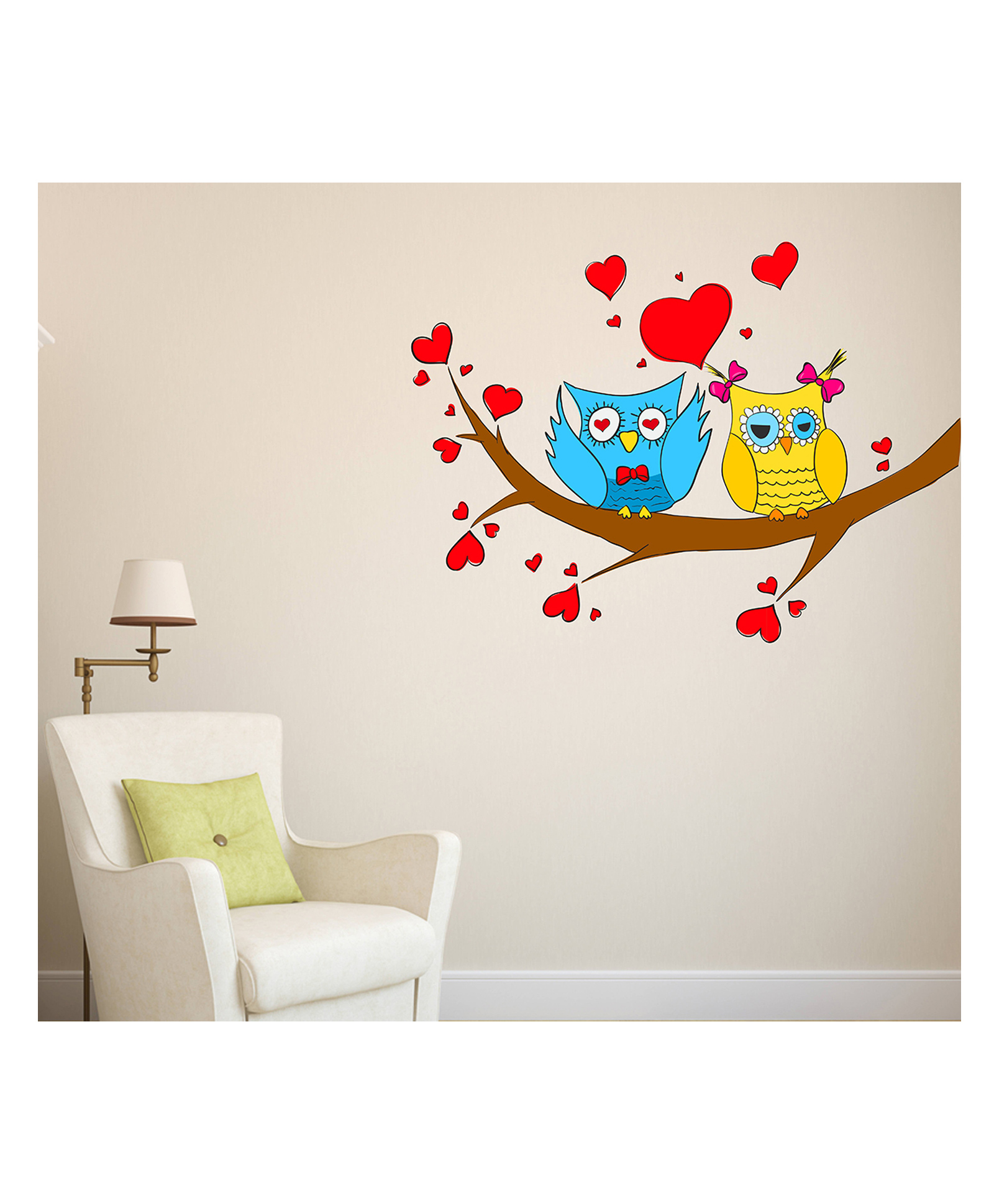 Wallstick owl Love Couple wallstickers-picture-10