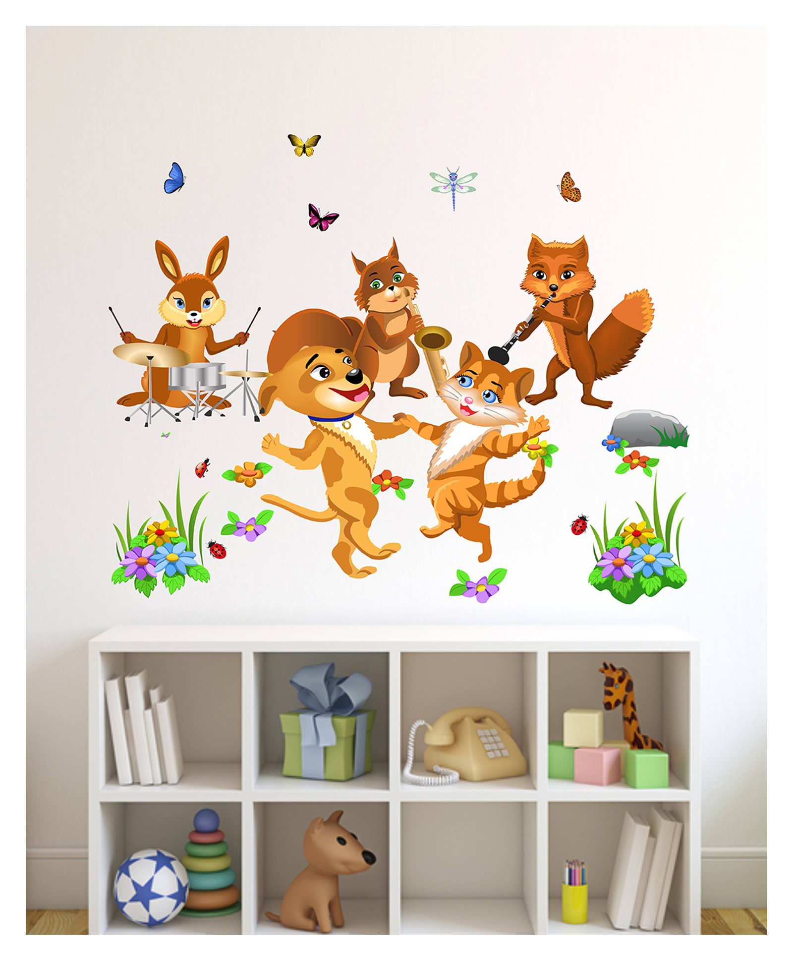 Wallstick Fox Dancing Couples wallstickers-picture-14