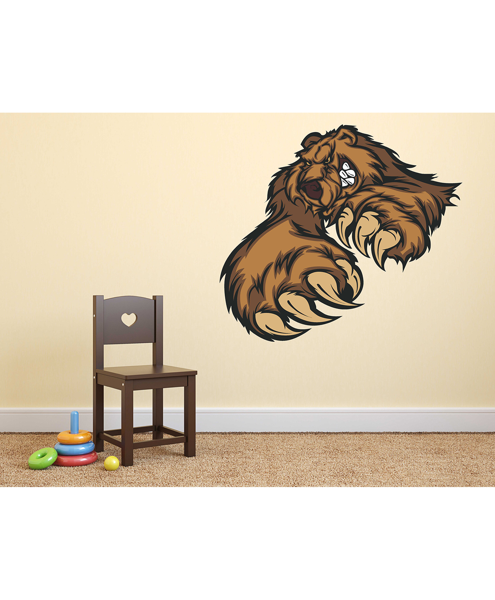 Wallstick Angry Bear Wallsticker-picture-24