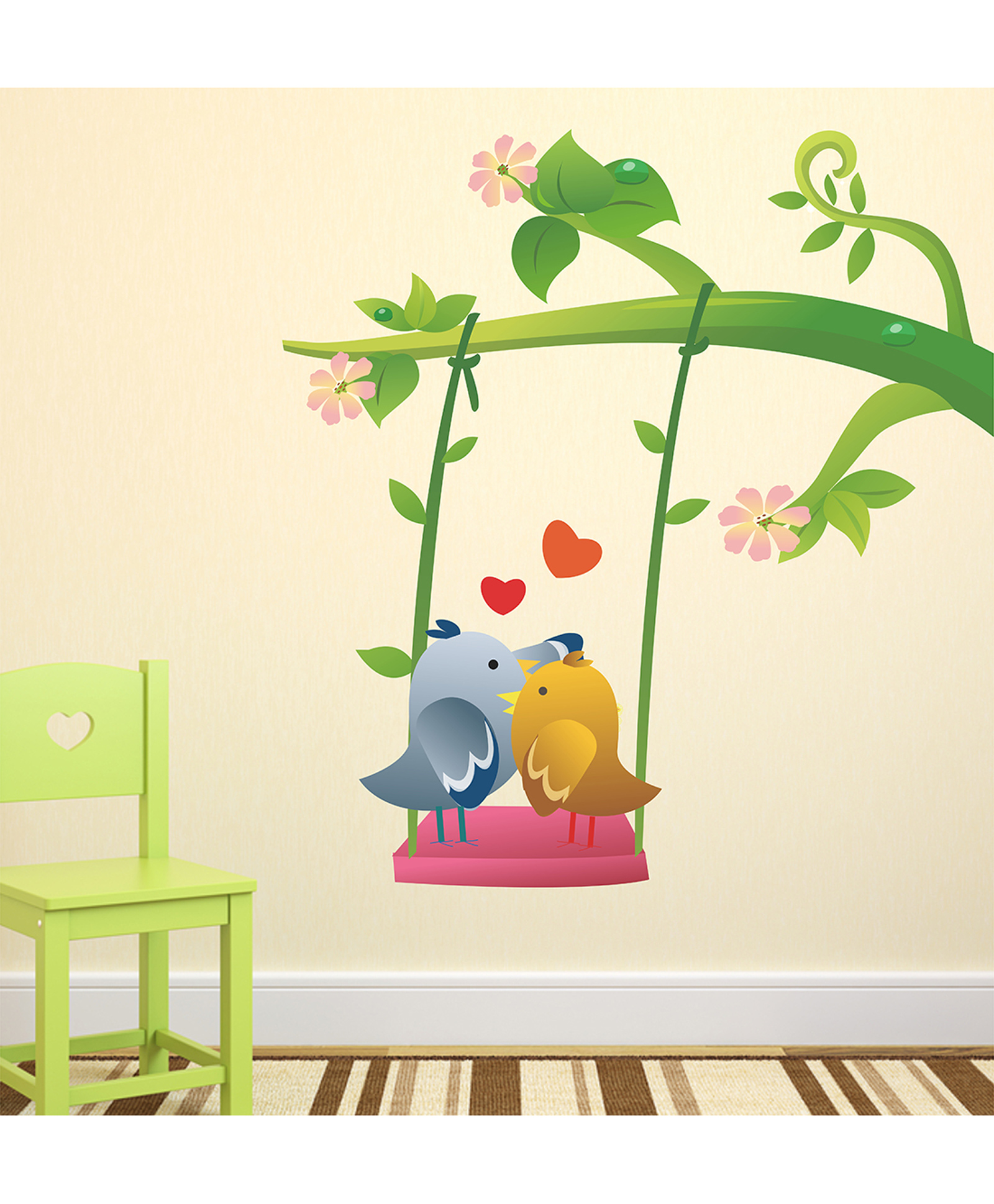 Wallstick Cute Love Birds Wallsticker-picture-35