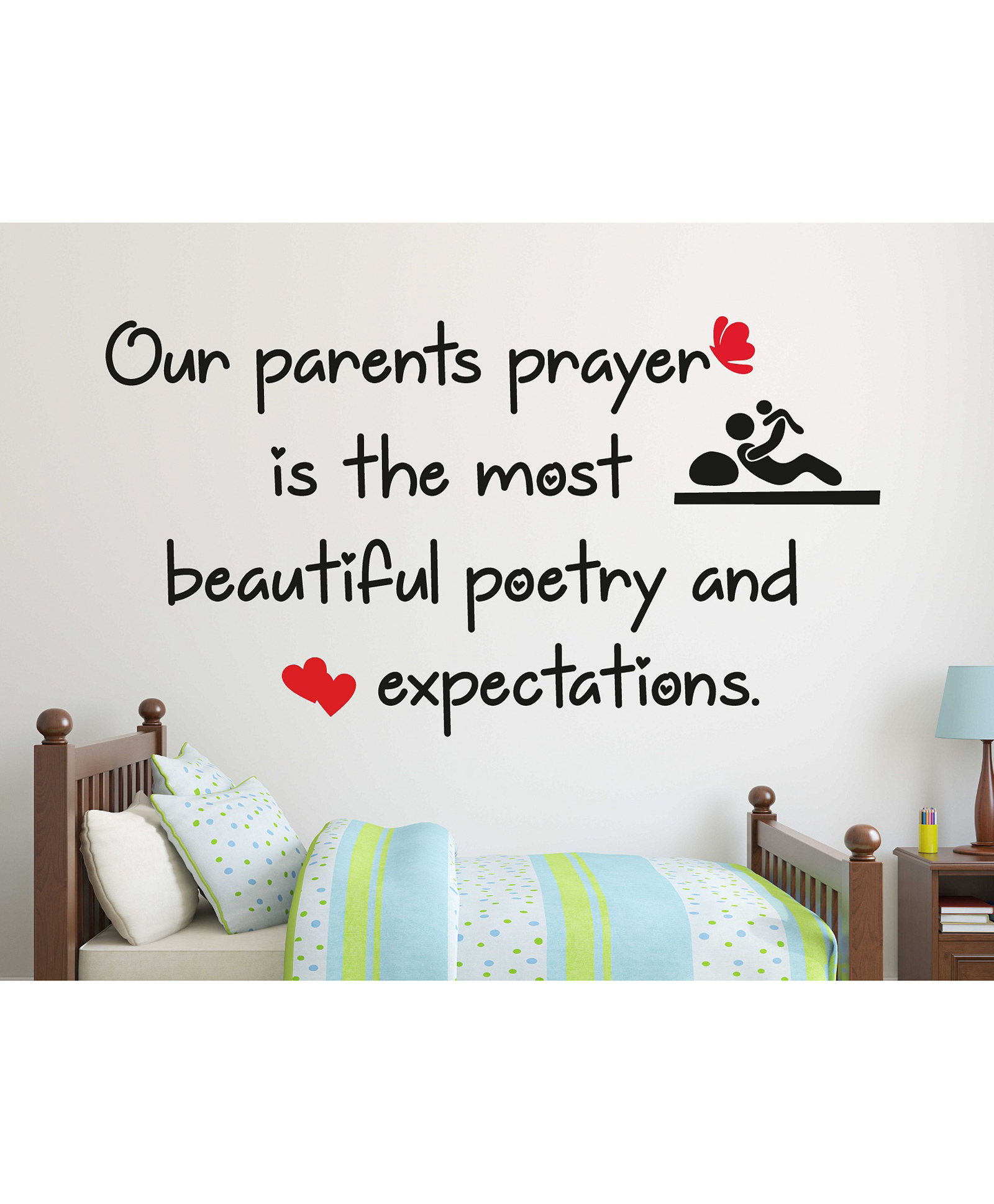 Wallstick Parents Expectation Quotes wall sticker Vinyl-image-2