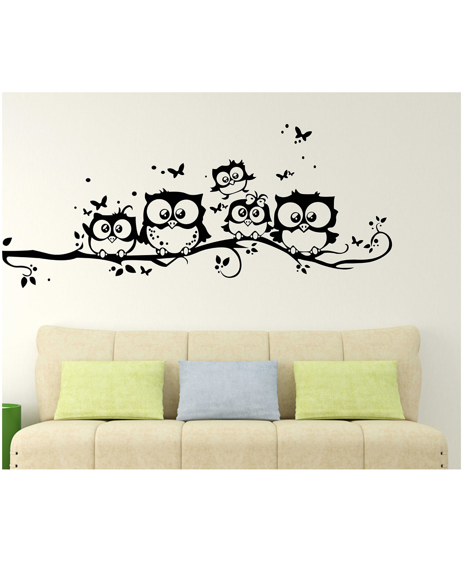 Wallstick Cute owl Family wall sticker Vinyl-picture-30