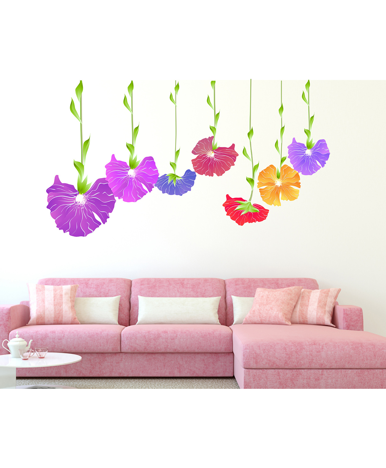 Wallstick Beautiful Flowers wall sticker Vinyl-image-39