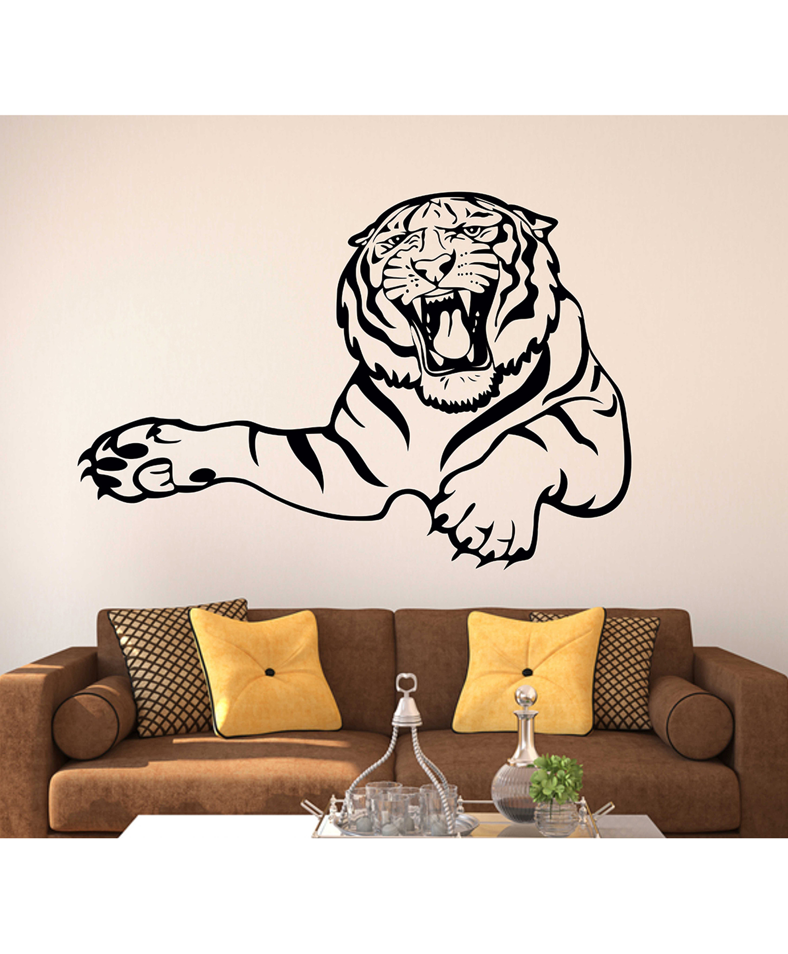 Wallstick Black Tiger wall sticker Vinyl-image-20