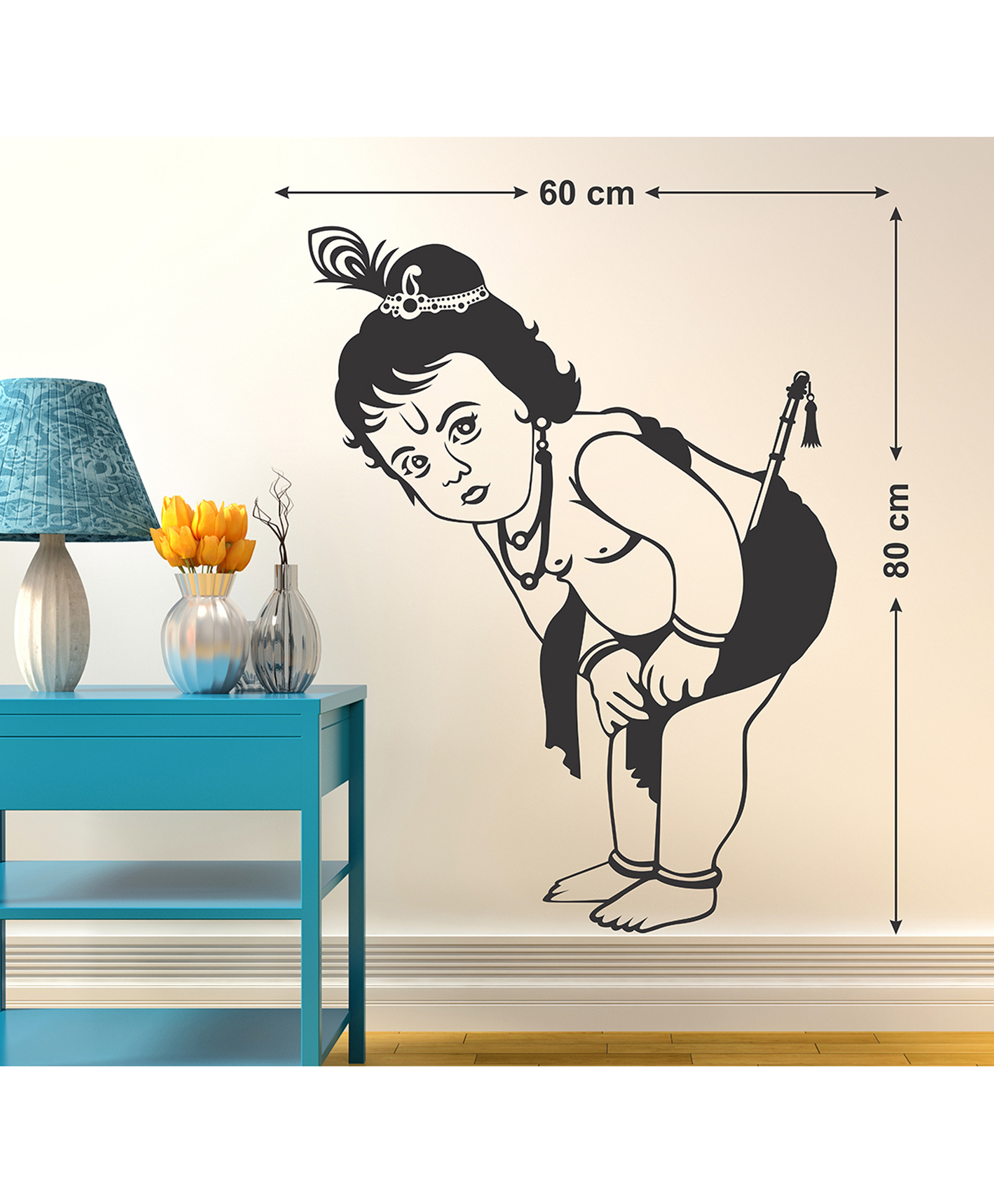 Wallstick Baby Krishna wall sticker Vinyl-image-28