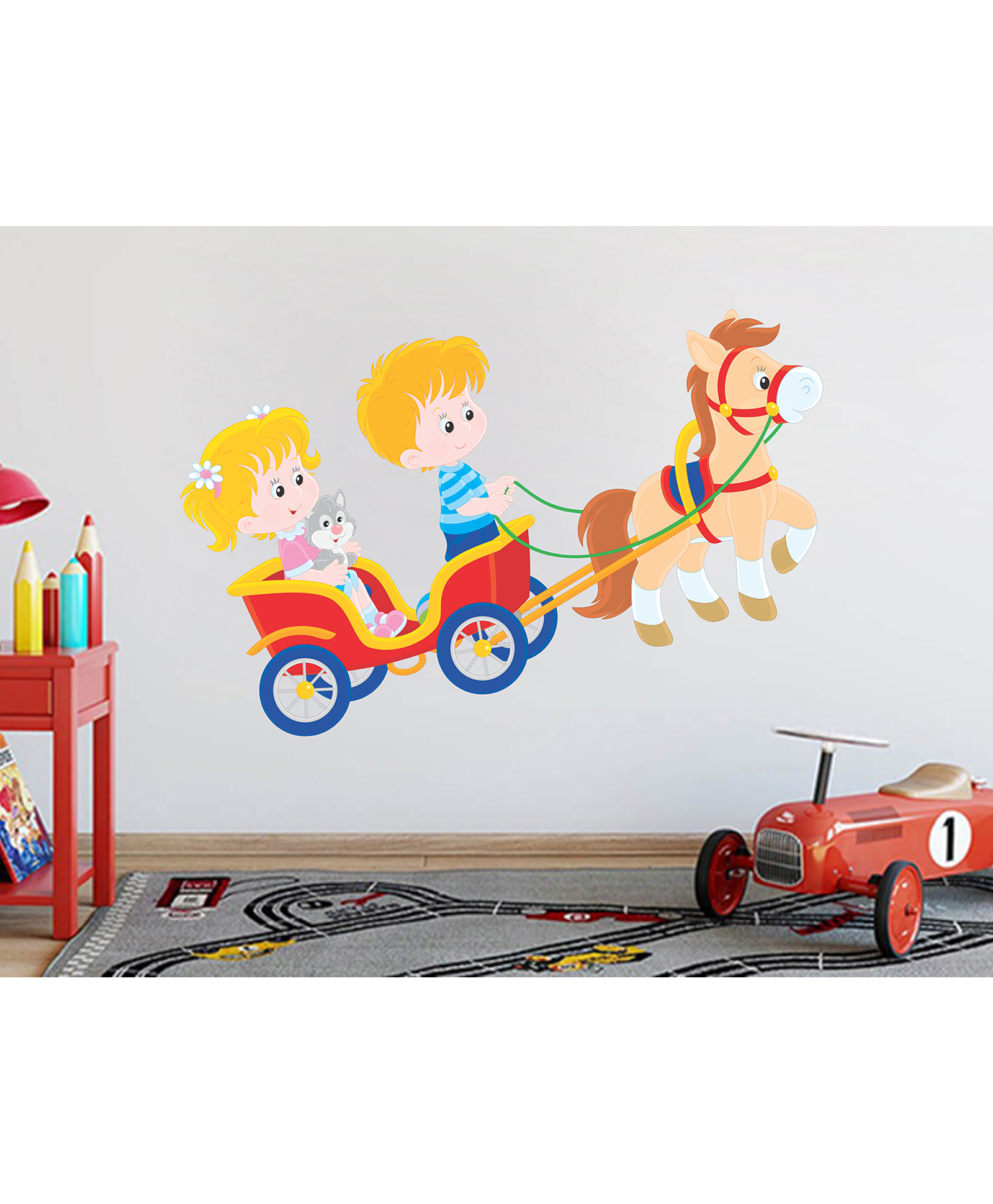 Wallstick Kids Couple wall sticker Vinyl-image-23