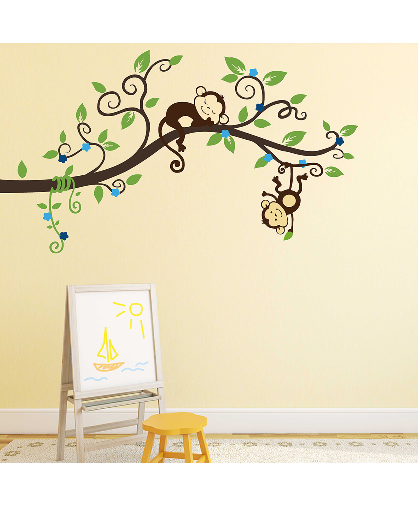 Wallstick Sleeping Monkey Wallsticker-picture-11