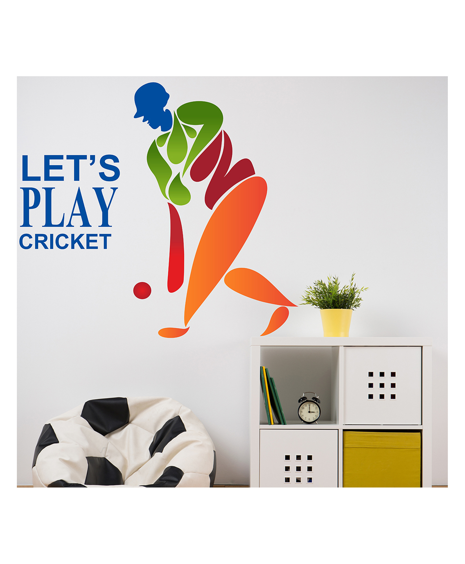 Wallstick Let's Play Cricket wallstickers-picture-12
