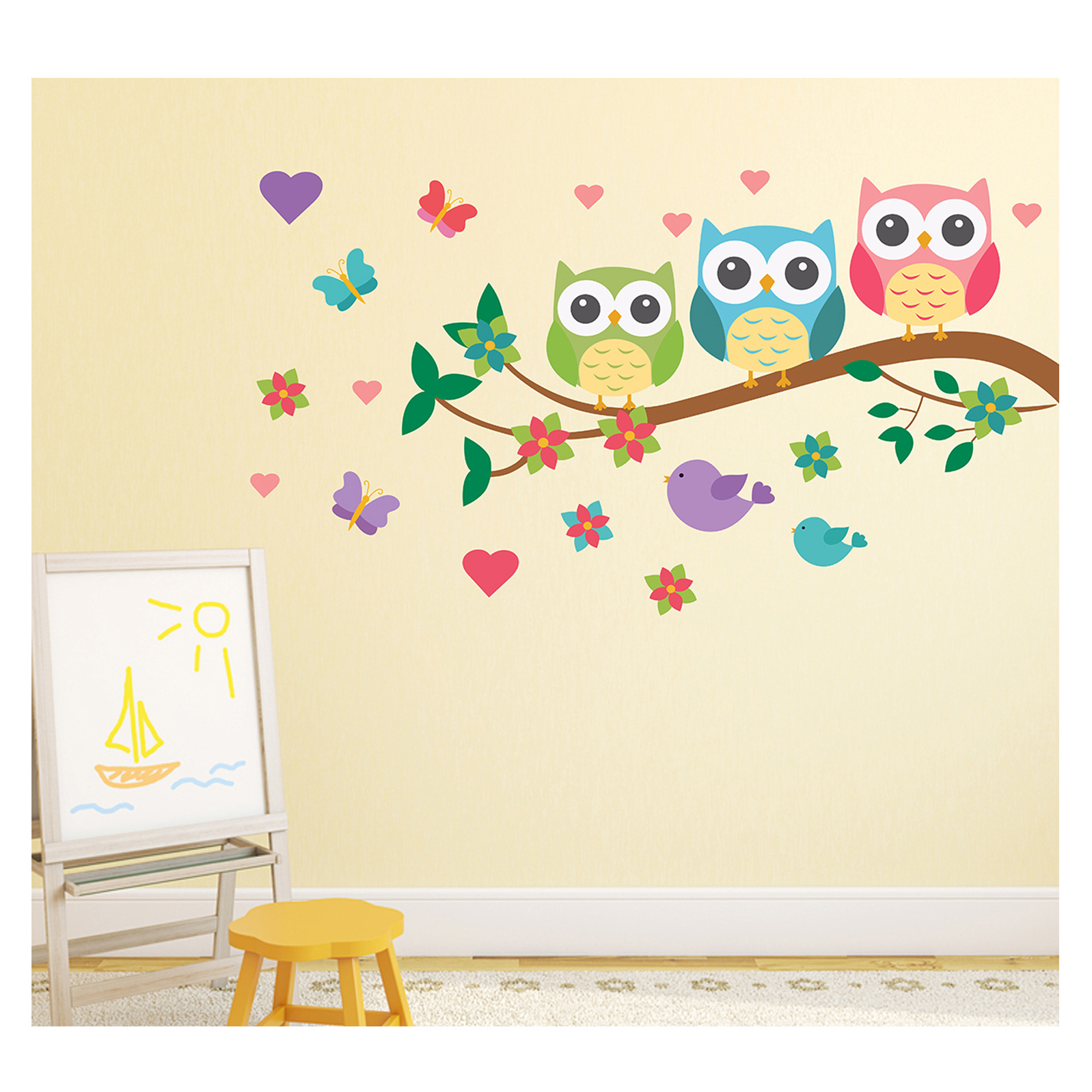 Wallstick Owl Family Wallsticker-picture-13