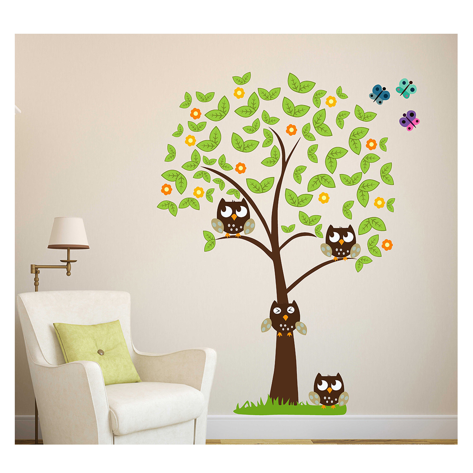 Wallstick Tree With Owl Family Wallsticker-picture-36