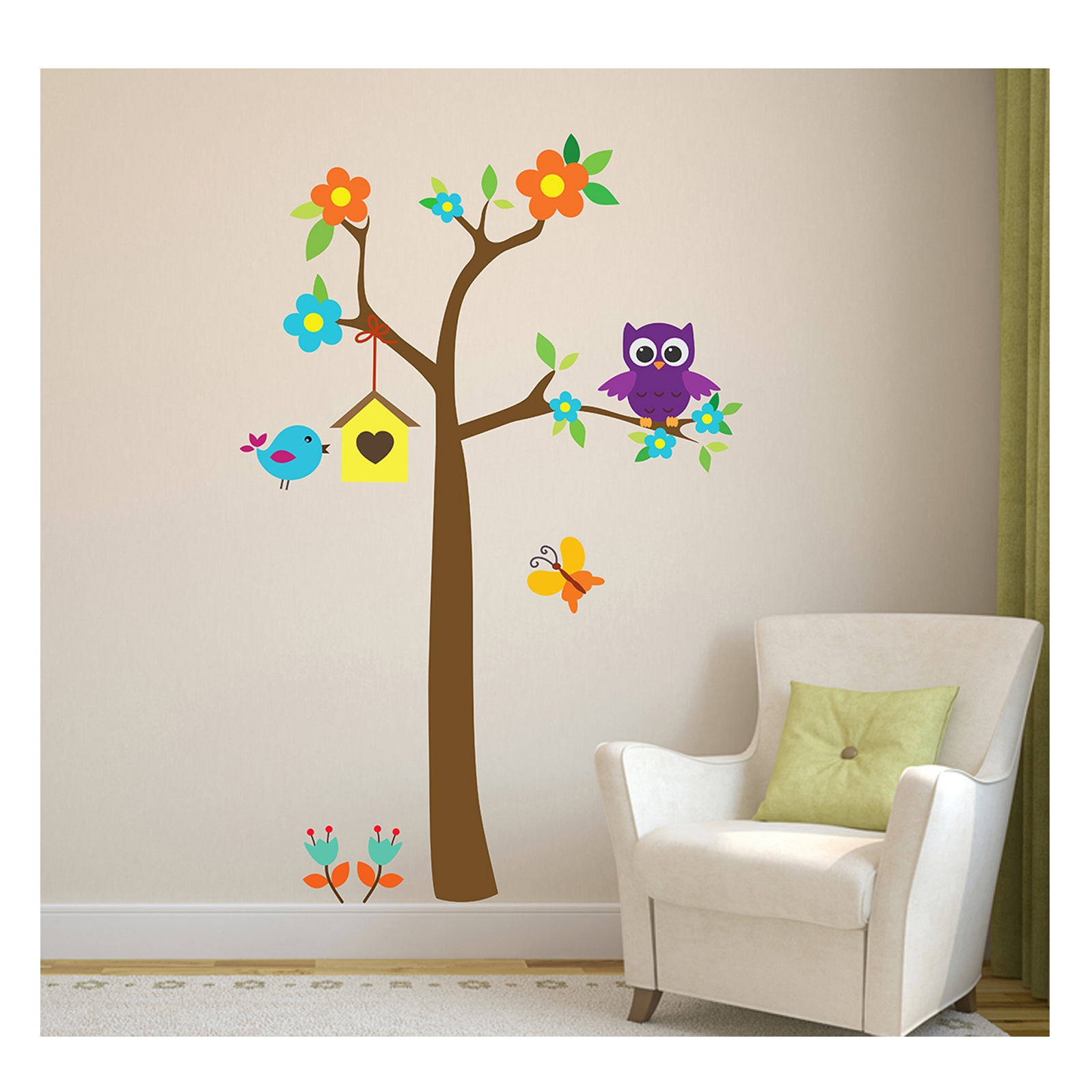 Wallstick Tree With Animals Wallsticker-picture-16
