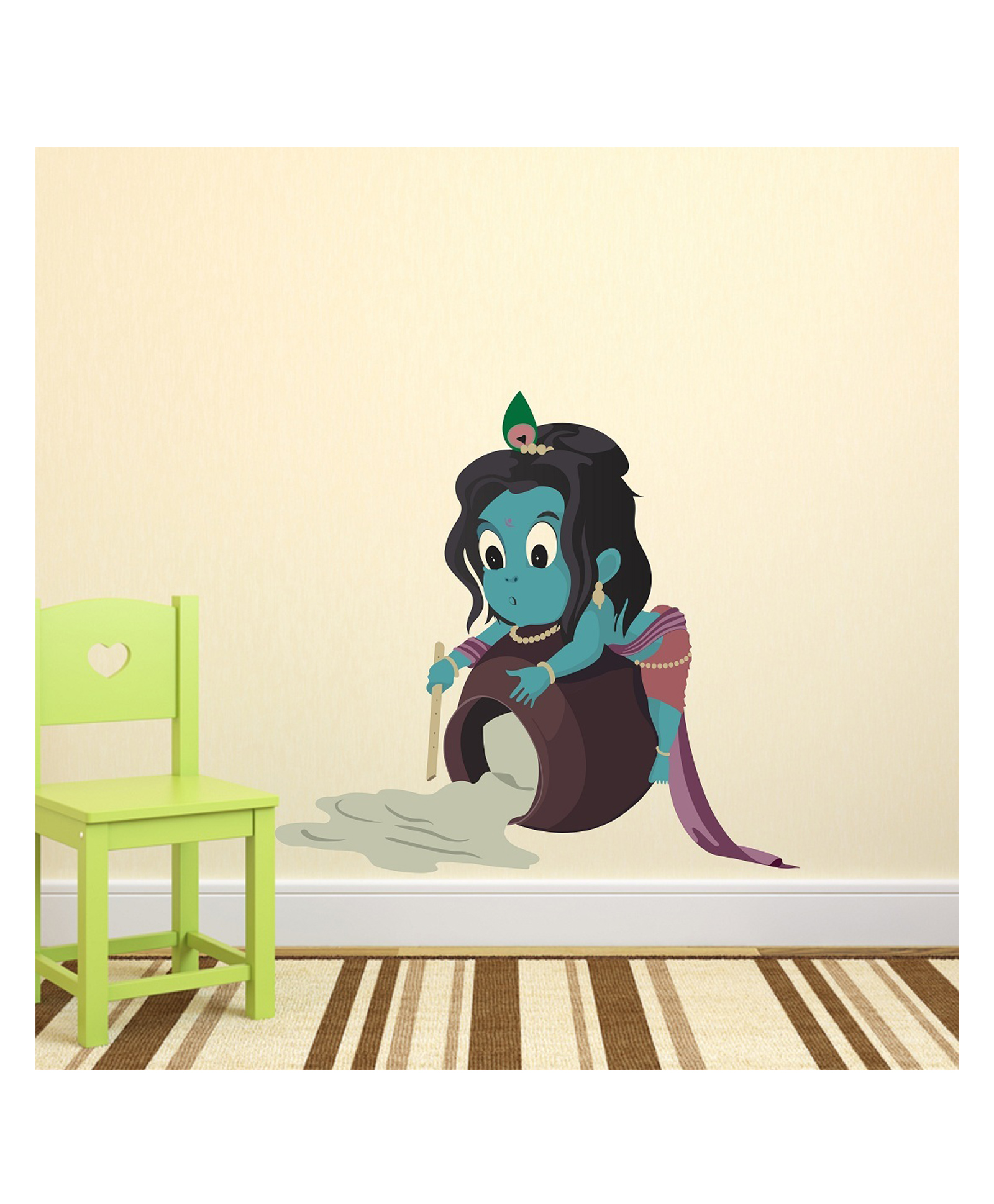 Wallstick Cute Krishna Wallsticker-picture-21