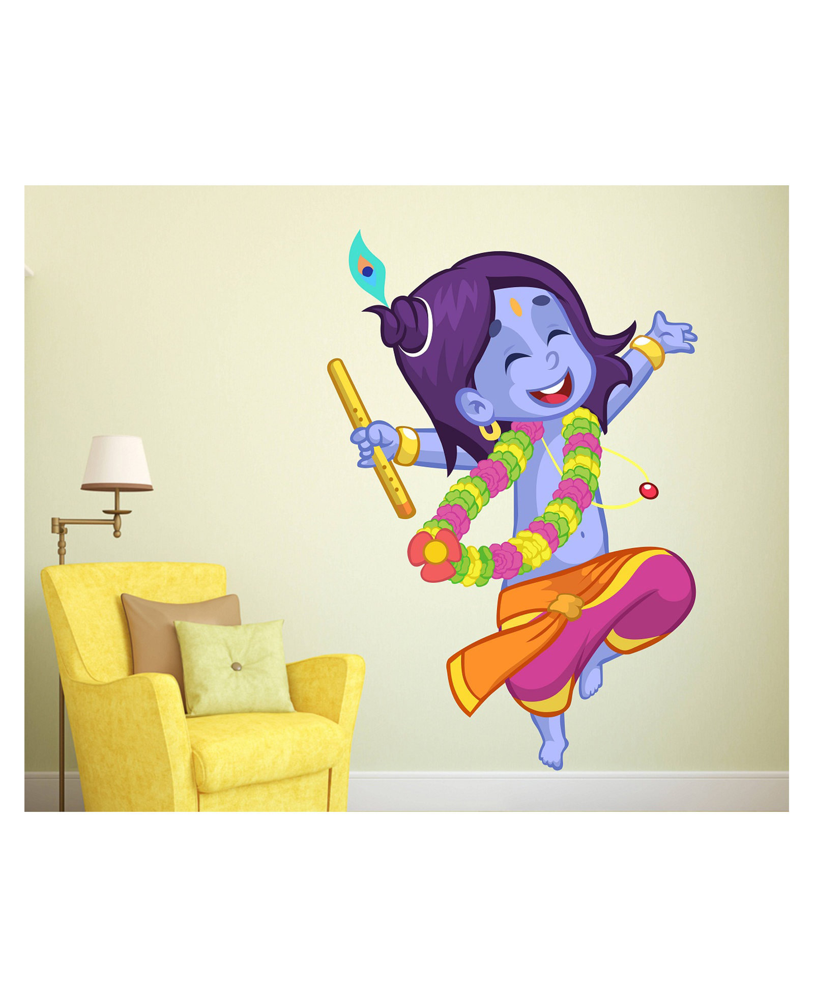Wallstick Cute Krishna Wallsticker-picture-20