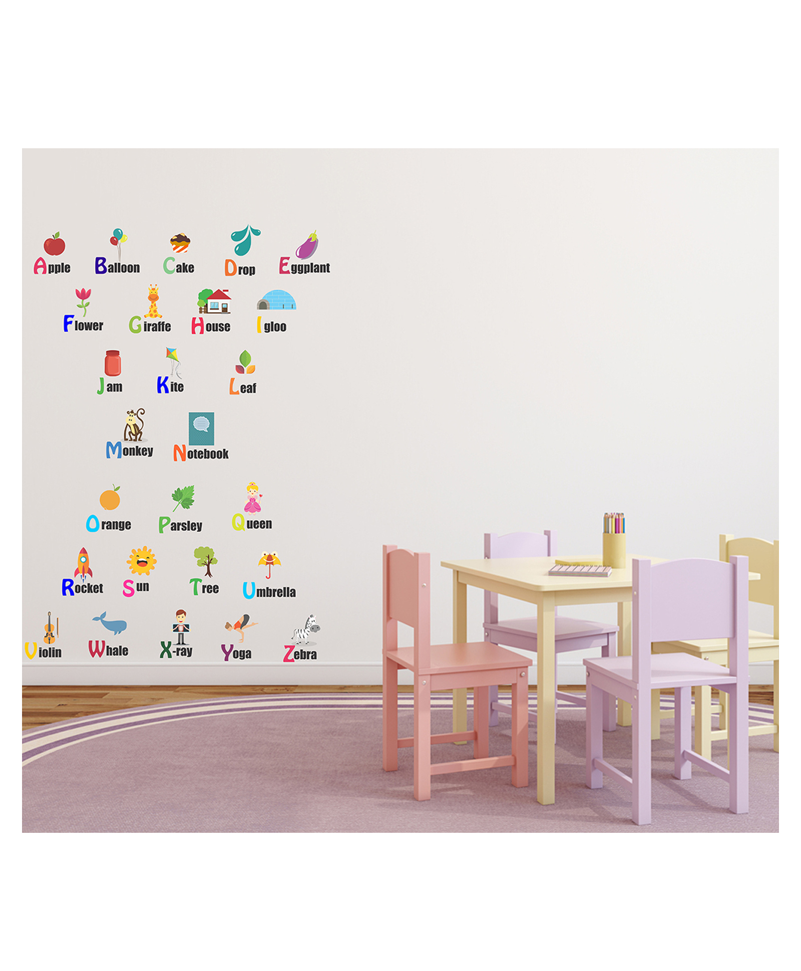 Wallstick Alphabets wall sticker Vinyl-image-1