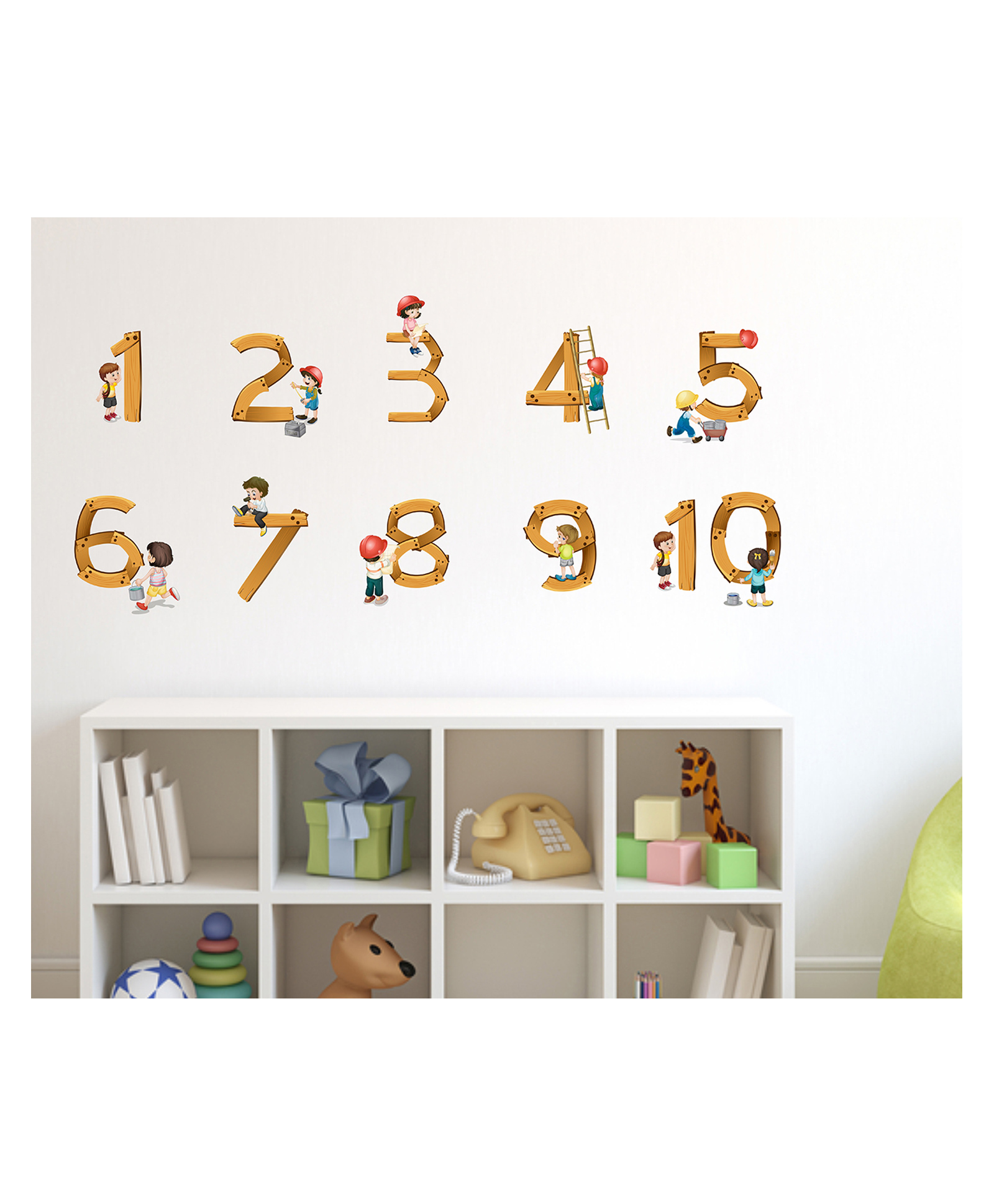 Wallstick Kids With Numbers Wallsticker-picture-24