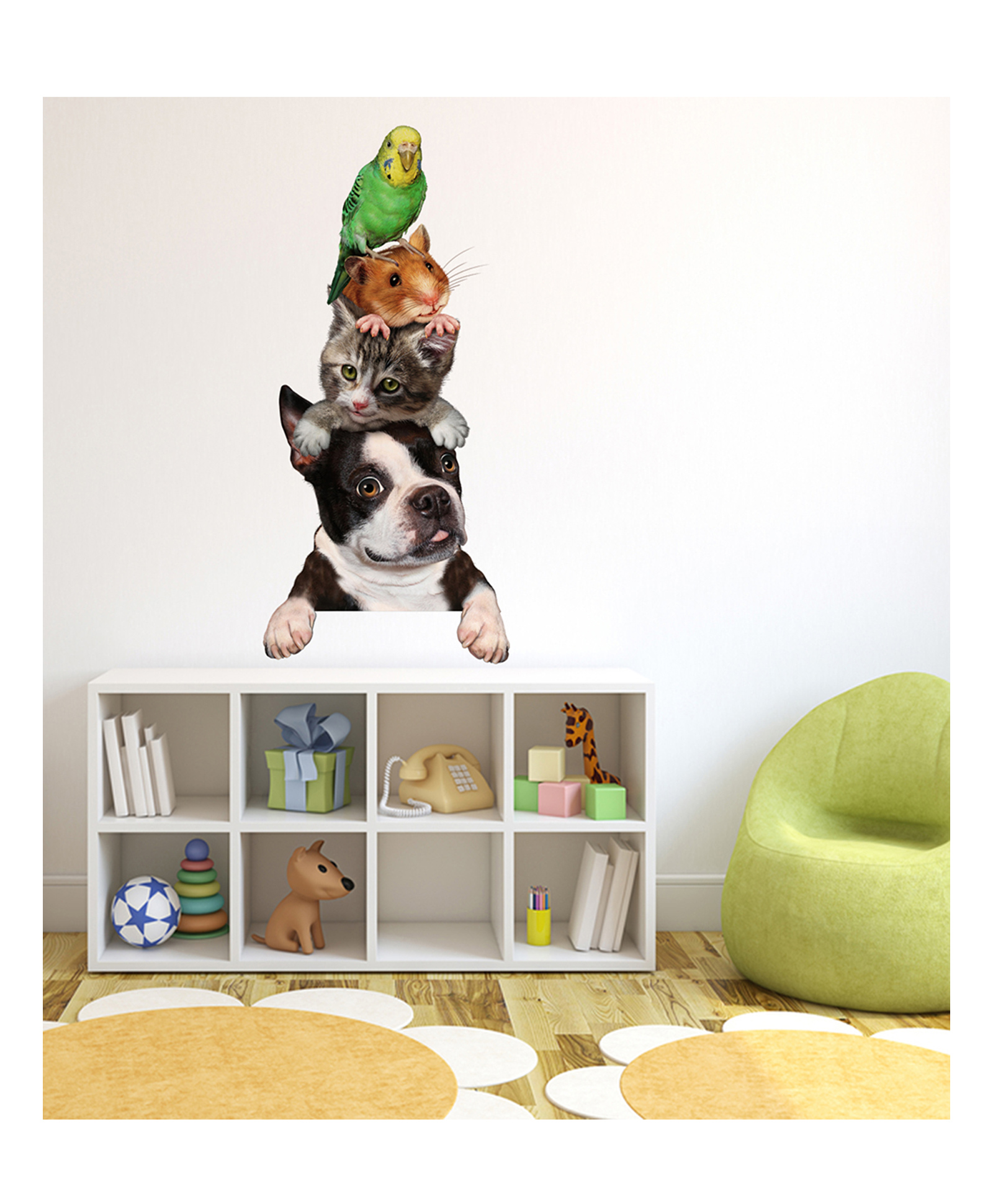 Wallstick Happy Animals wall sticker Vinyl-picture-24
