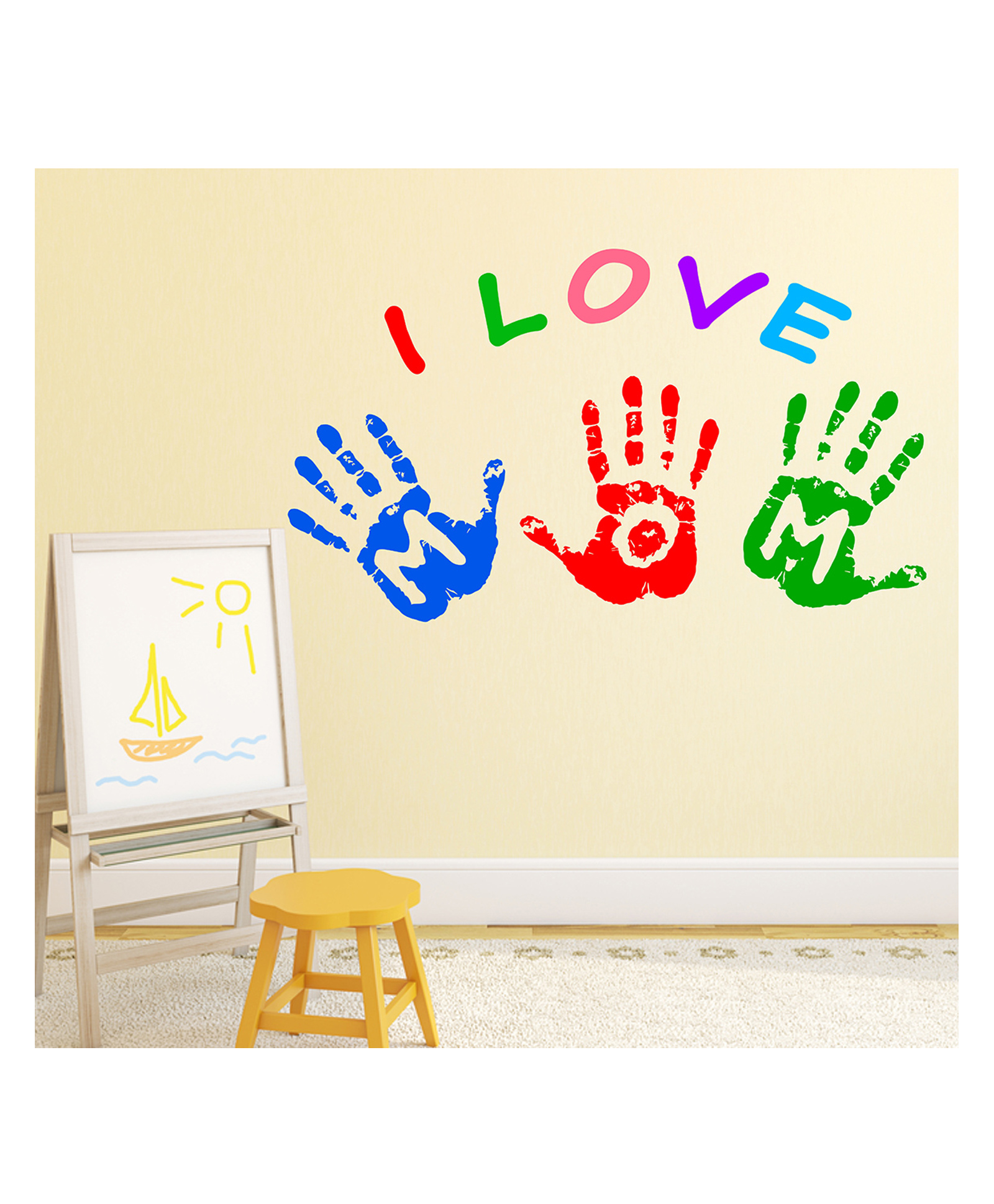 Wallstick I love mom wall sticker Vinyl-image-41