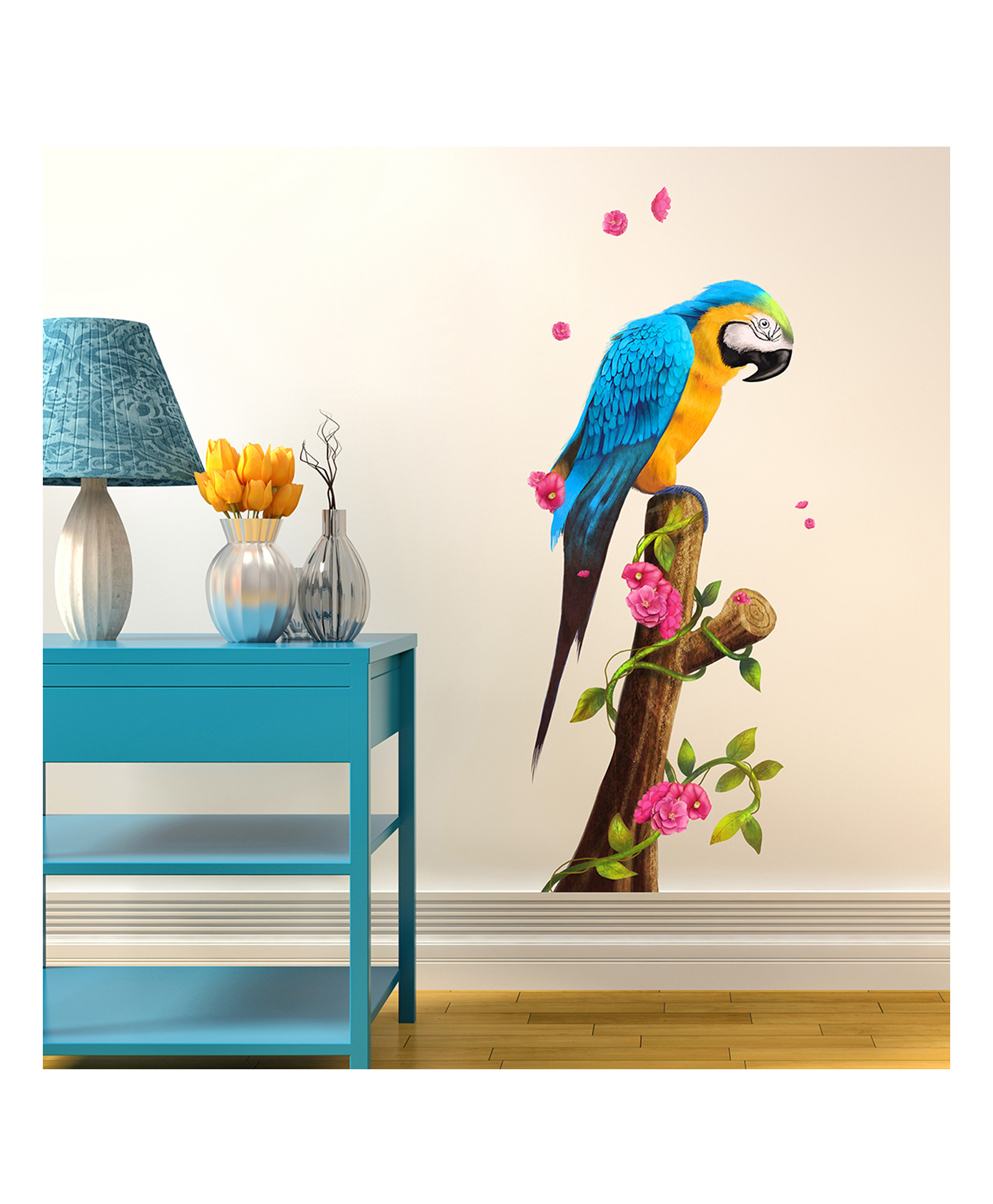 Wallstick Cute Parrot wall sticker Vinyl-image-40