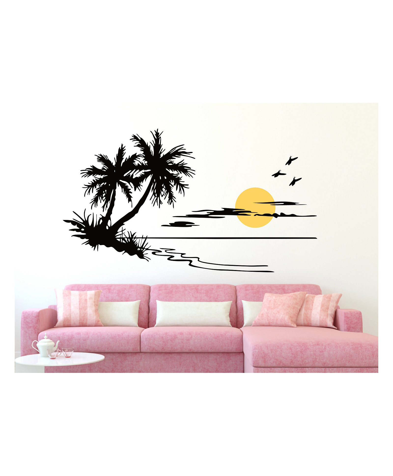 Wallstick Coconut Tree with Birds wallstickers-image-33