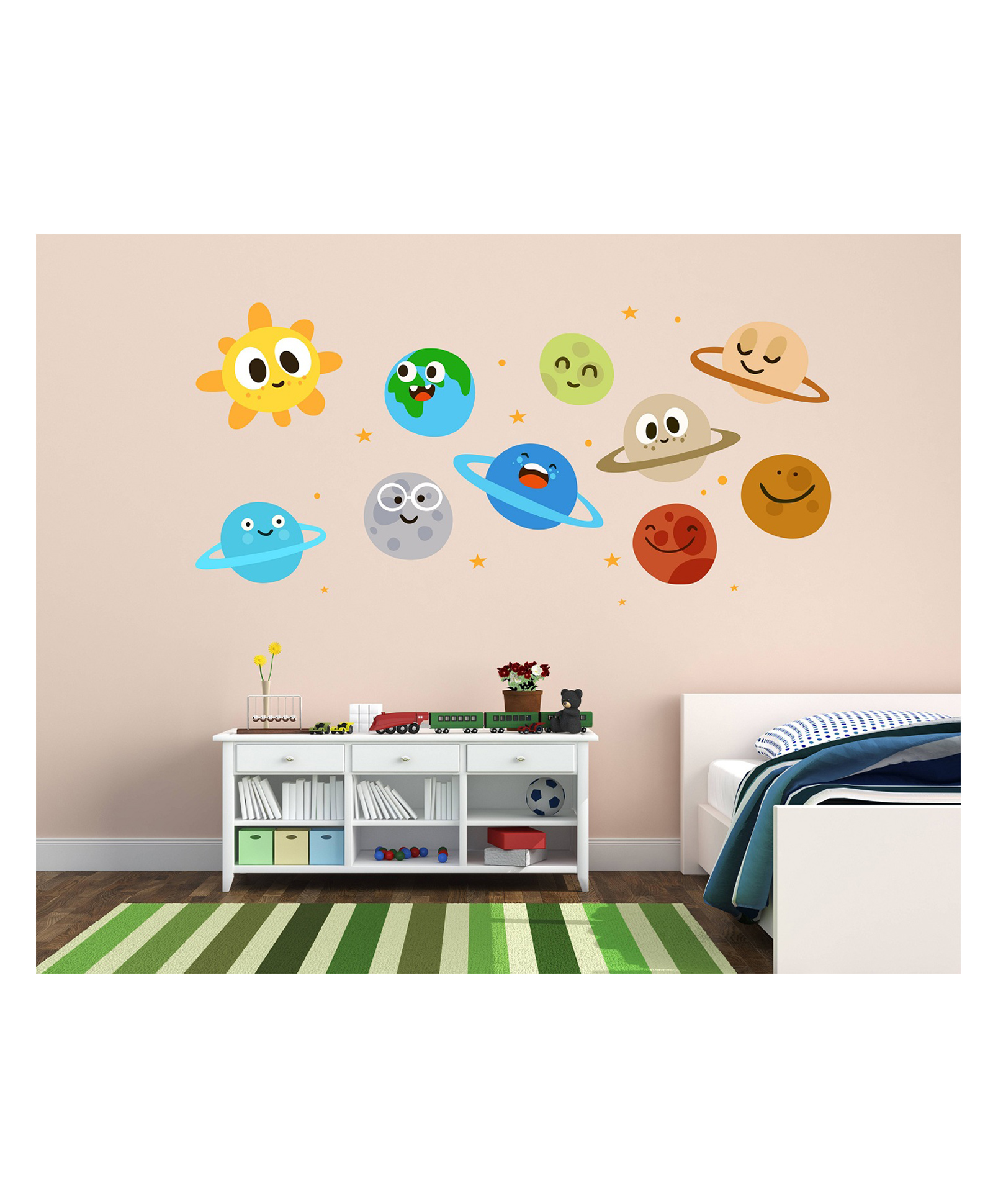 Wallstick Solar System wallstickers (Vinyl 130 cm x 65 cm)-image-41