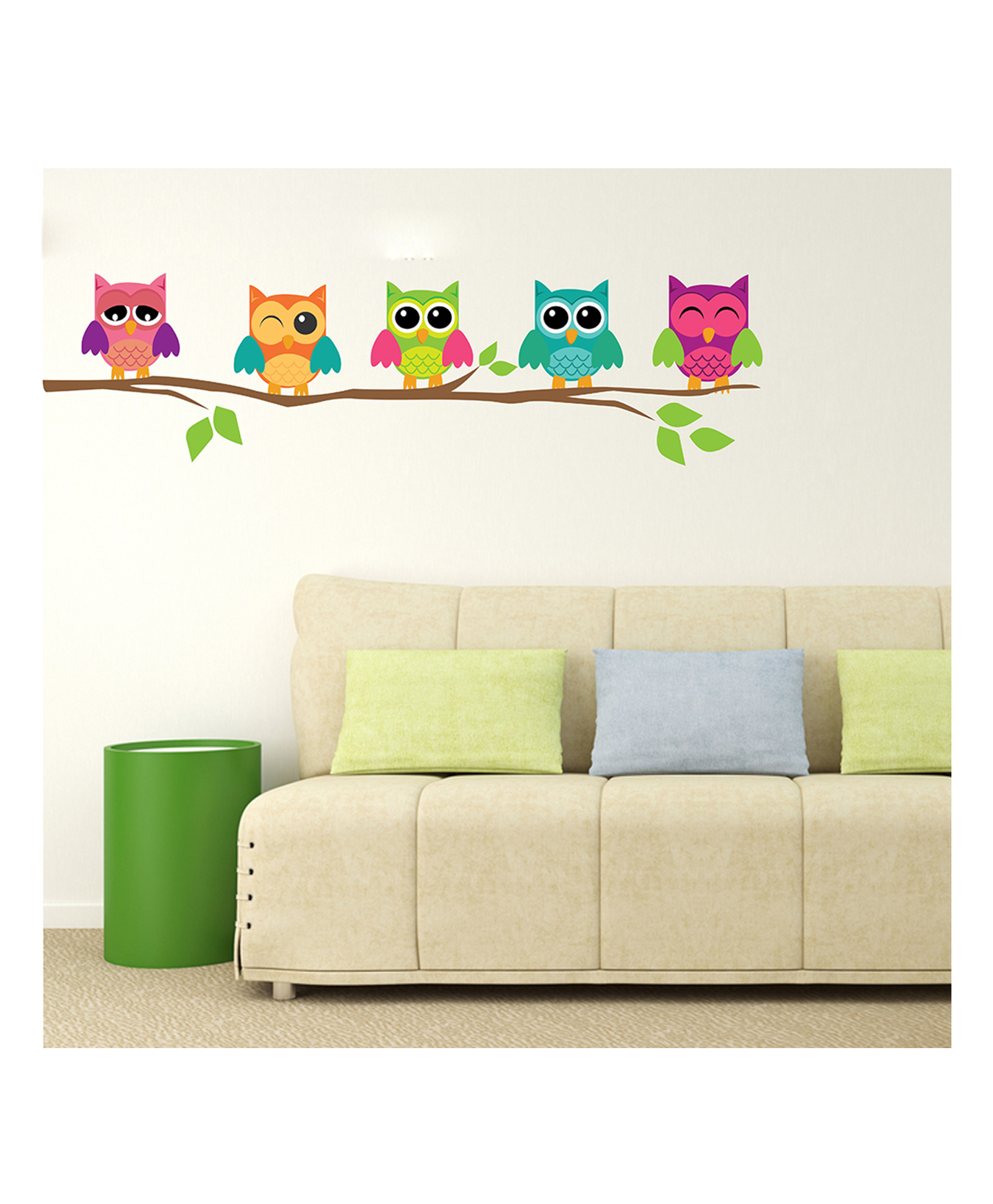 Wallstick Branch with Owls wallsticker Vinyl-picture-23