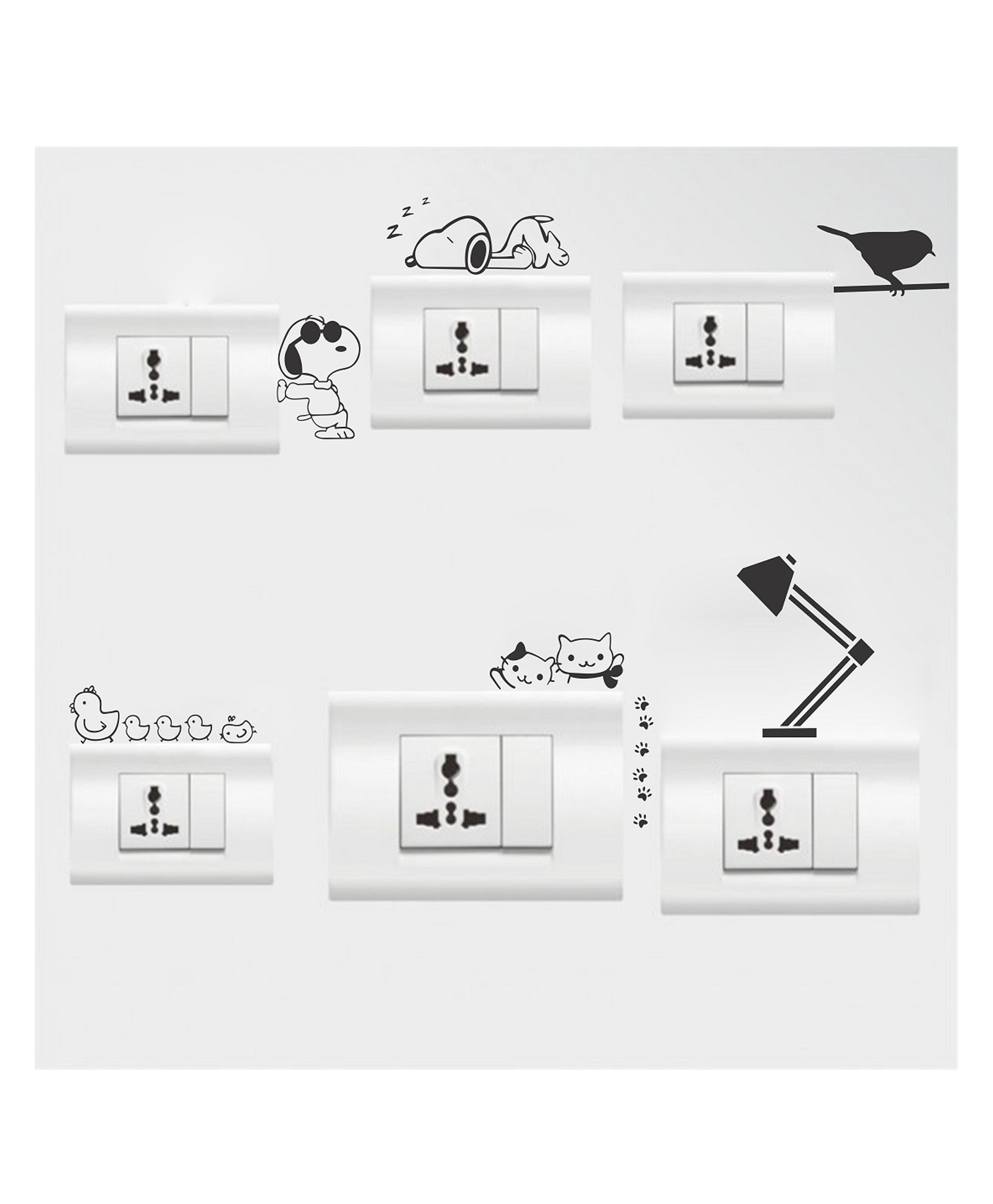 Wallstick Happy Animals wallstickers Vinyl-picture-22