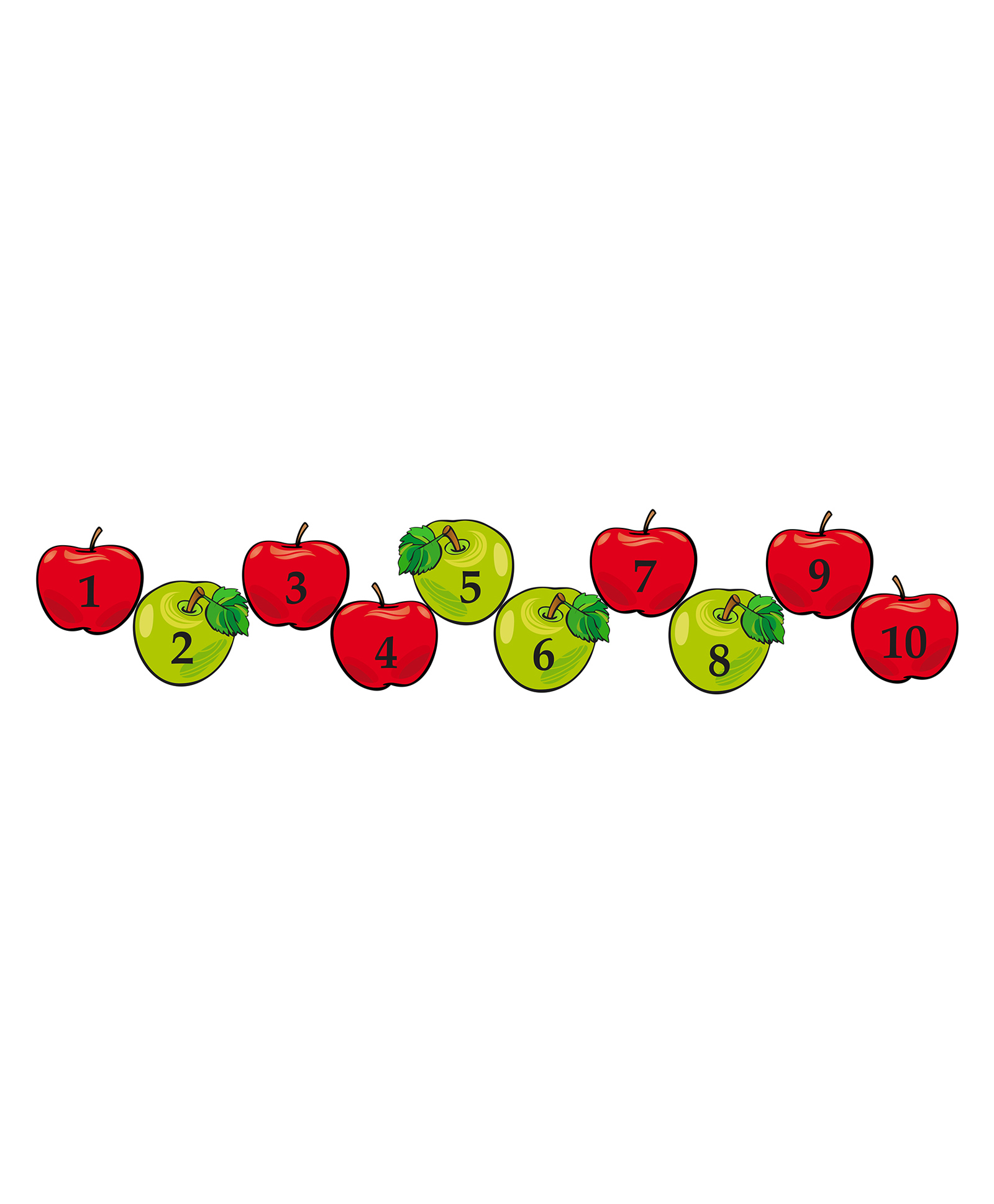 Wallstick Fruits with Number wallstickers Vinyl-picture-23