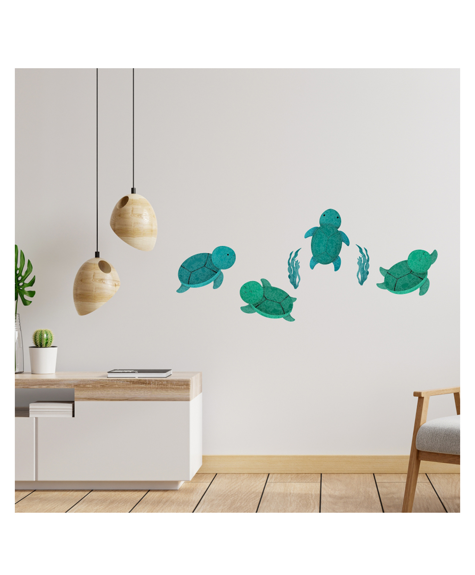 Wallstick Tortoise Family Decorative Wallstickers-image-19