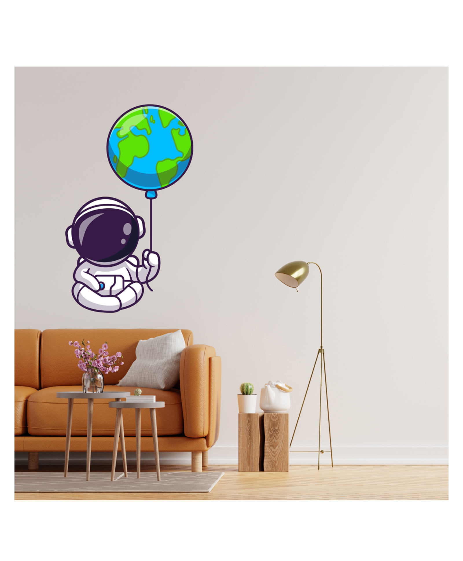 Wallstick Beautiful Astronaut Decorative Vinyl Wallsticker-image-37