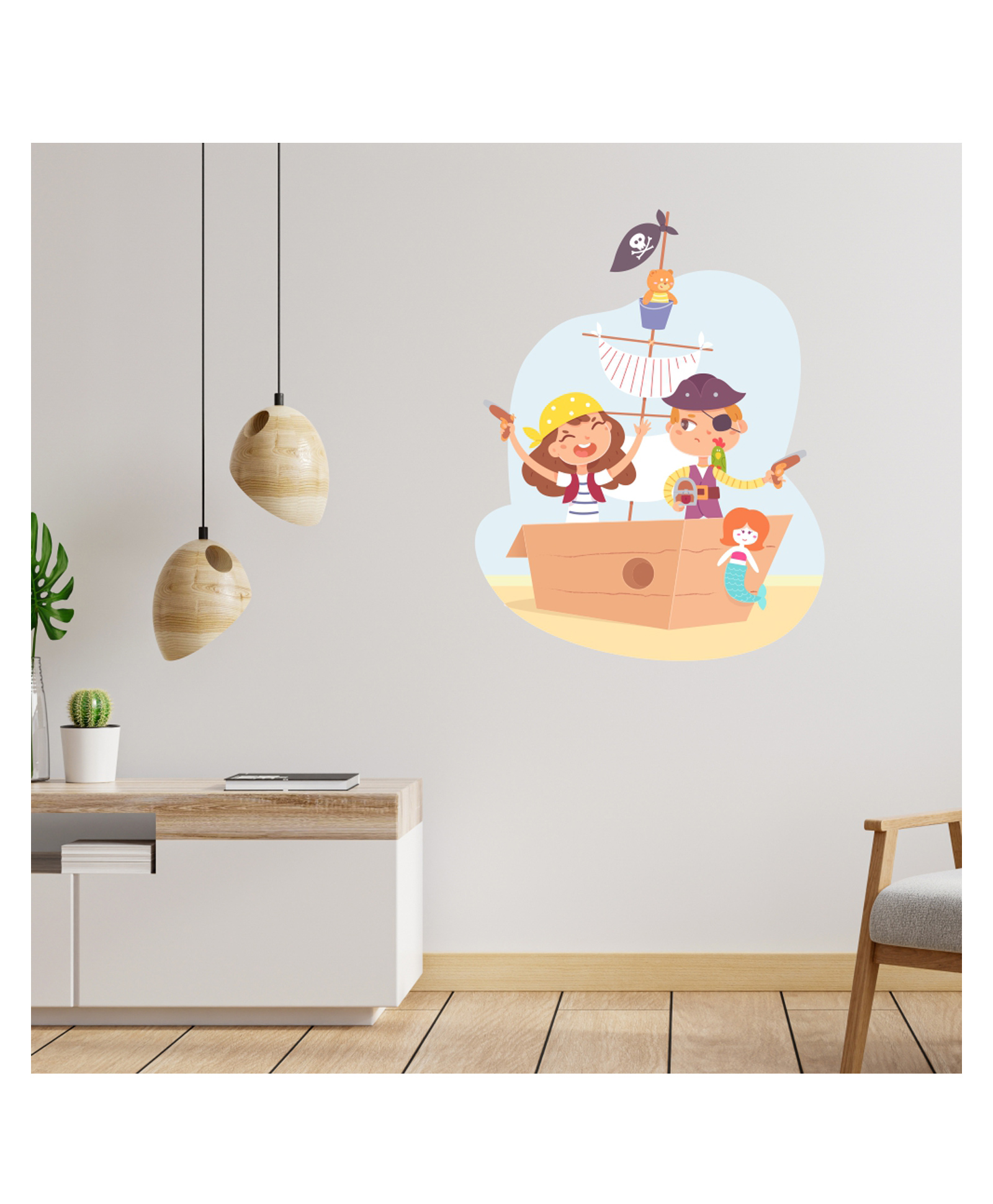 Wallstick Beautiful Pirates Decorative Vinyl Wallsticker-image-41
