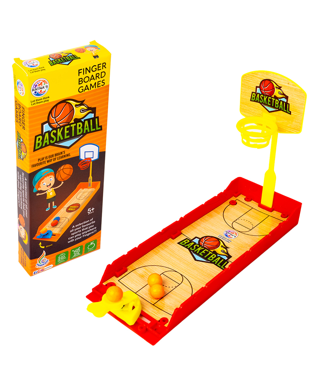 Ratnas Finger Board Basket Ball Game - Multicolour-image-39