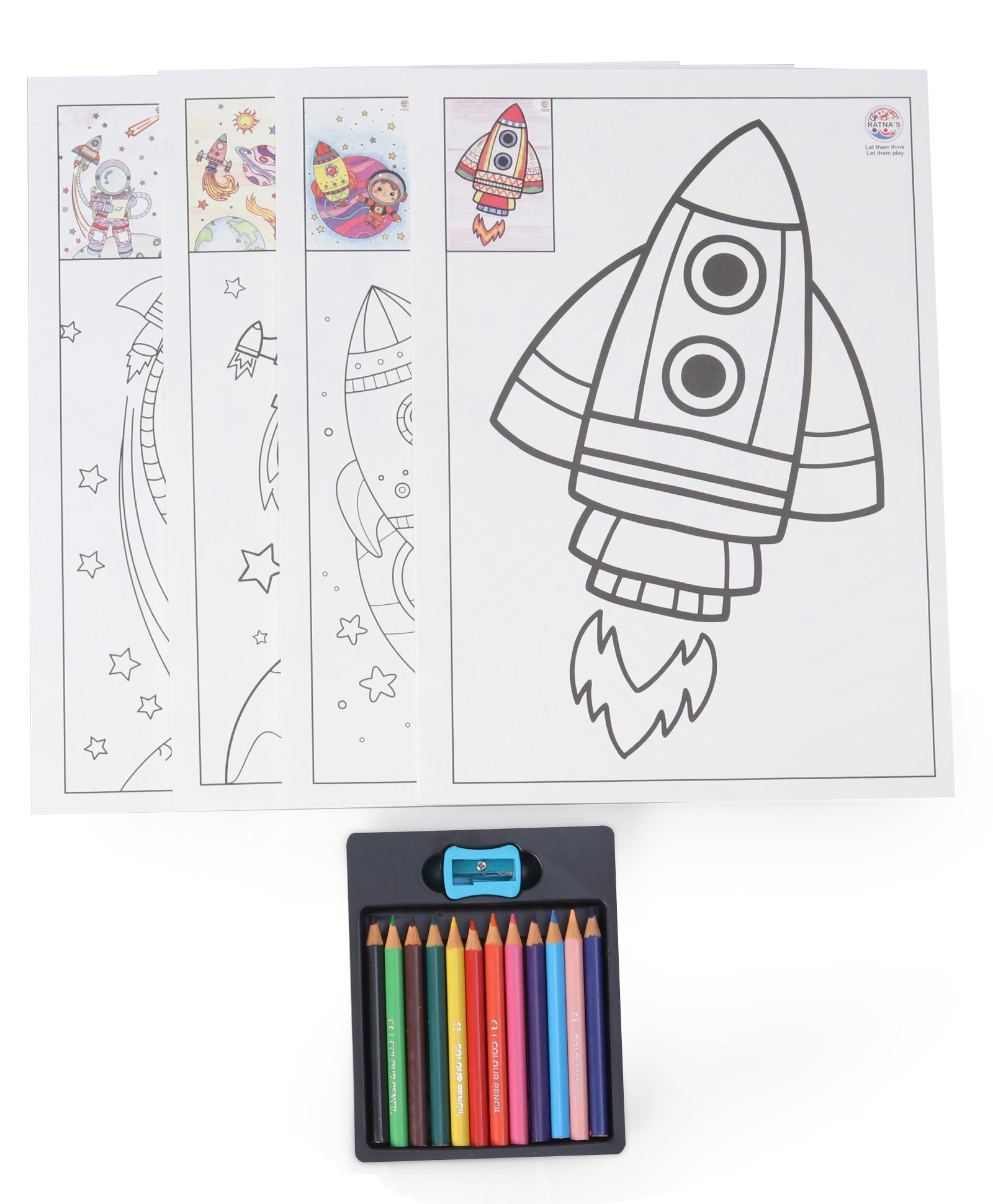 Ratnas Chandrayaan Colouring Kit - Multicolour-image-12