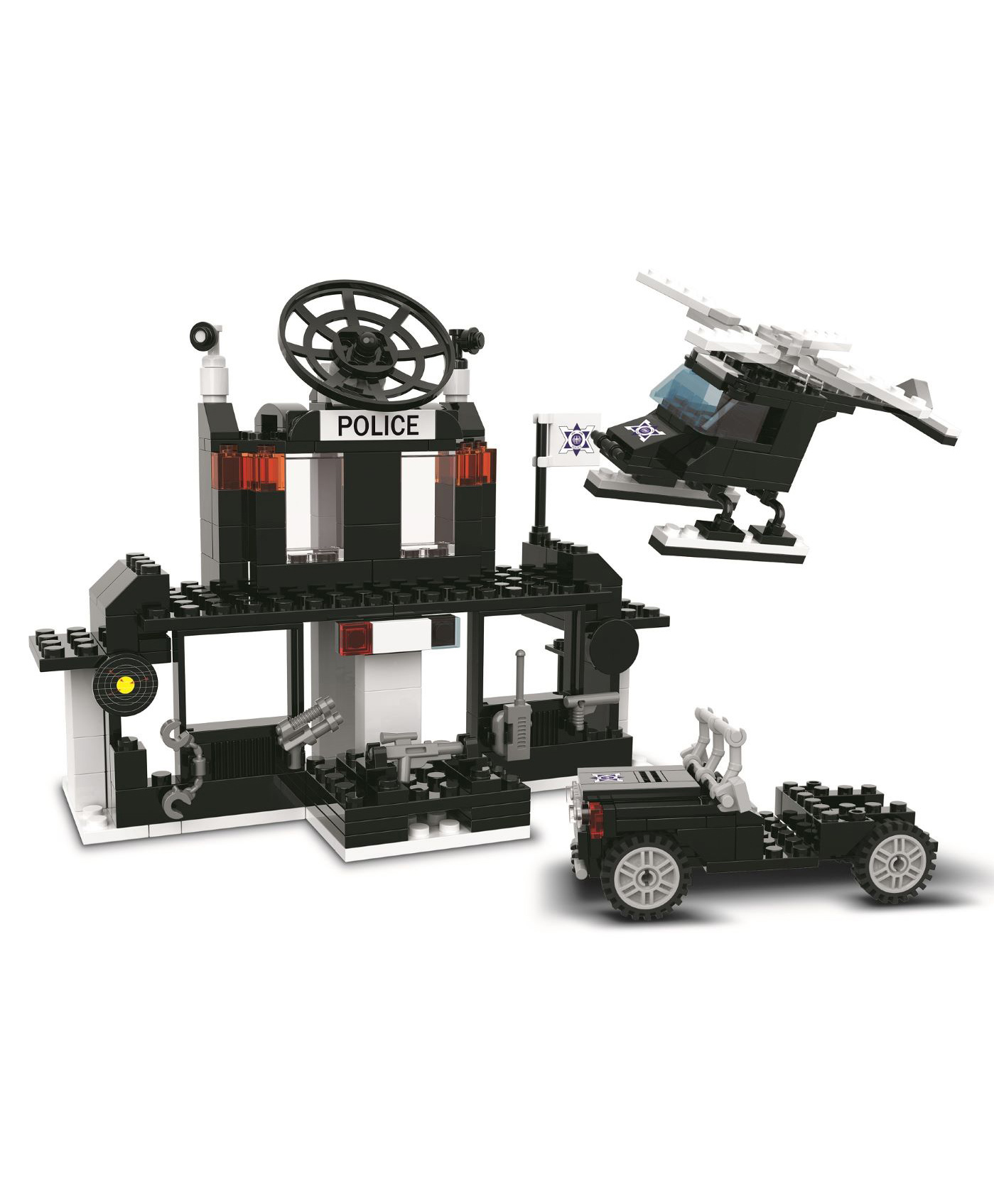 Playzu Building Blocks City Police Control Station604 Pieces-image-3