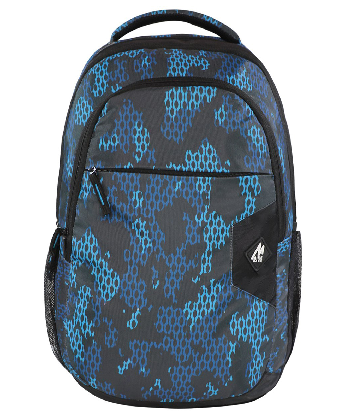 Mike Splendid Laptop Backpack with Rain Cover Navy Blue -  Height 18 inches-image-5