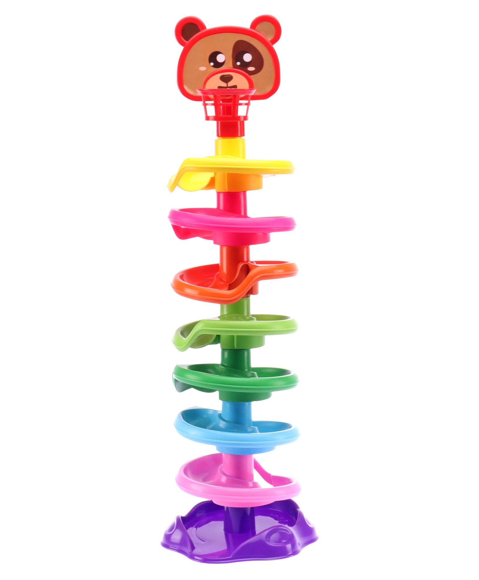 United Agencies 7 Ball Spiral Tower Toy - Multicolor-picture-11