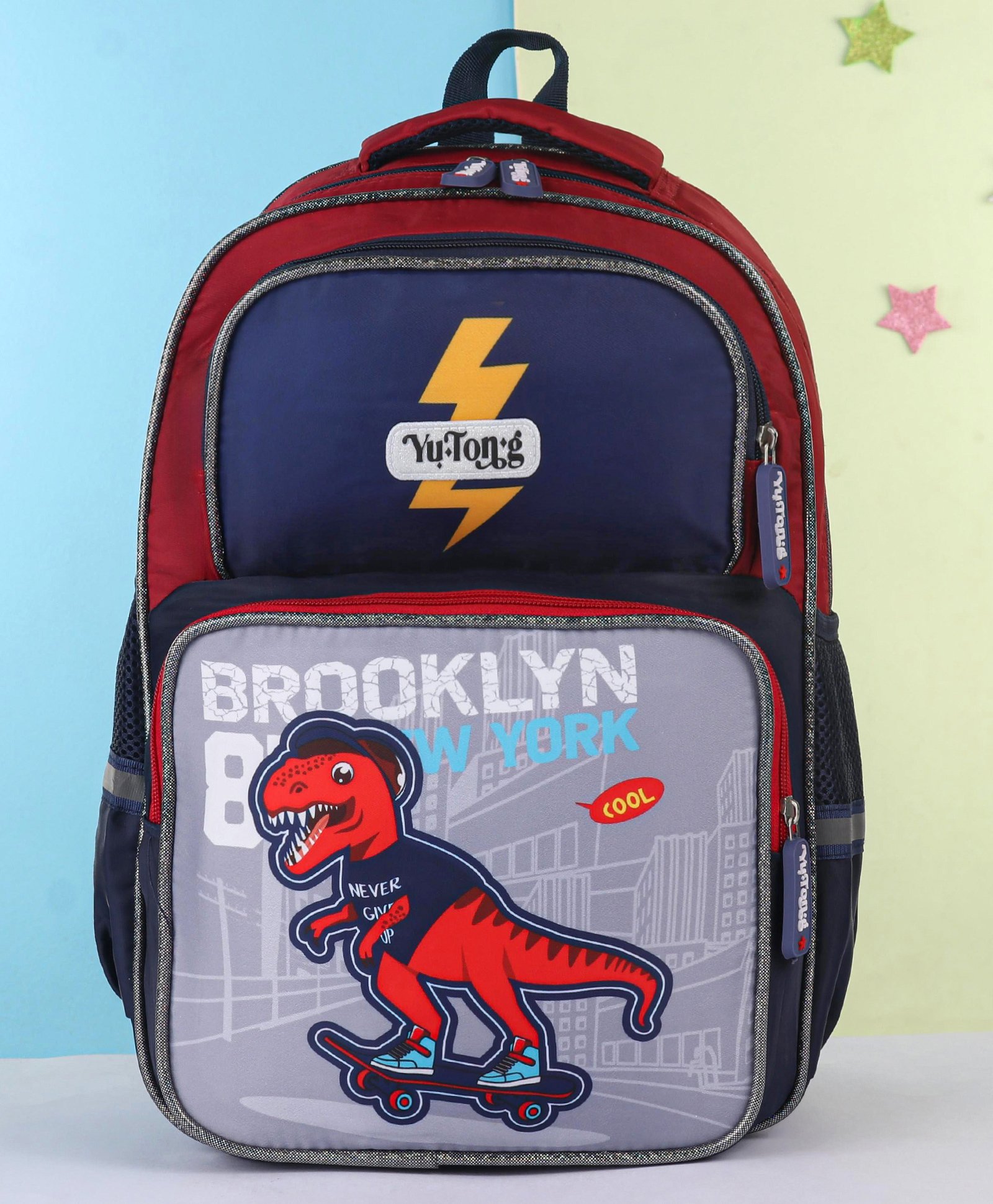 Polo Class Dino School Bag Multicolour - 14.9 Inches-image-16