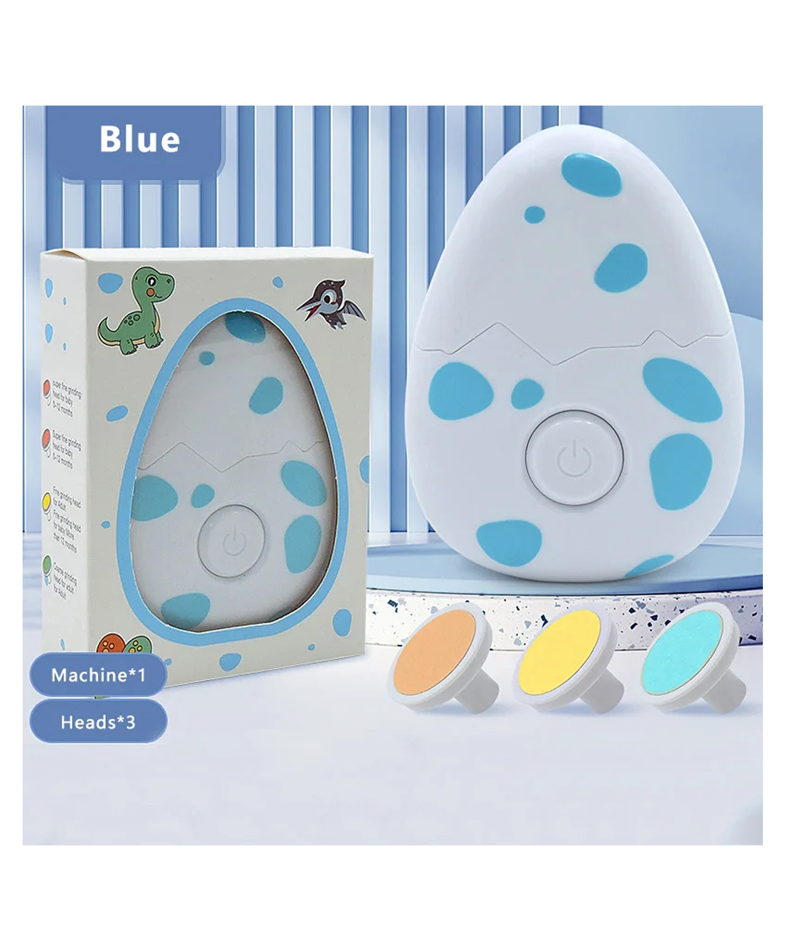Domenico Baby Electric Nail Trimmer Set - Blue-image-36