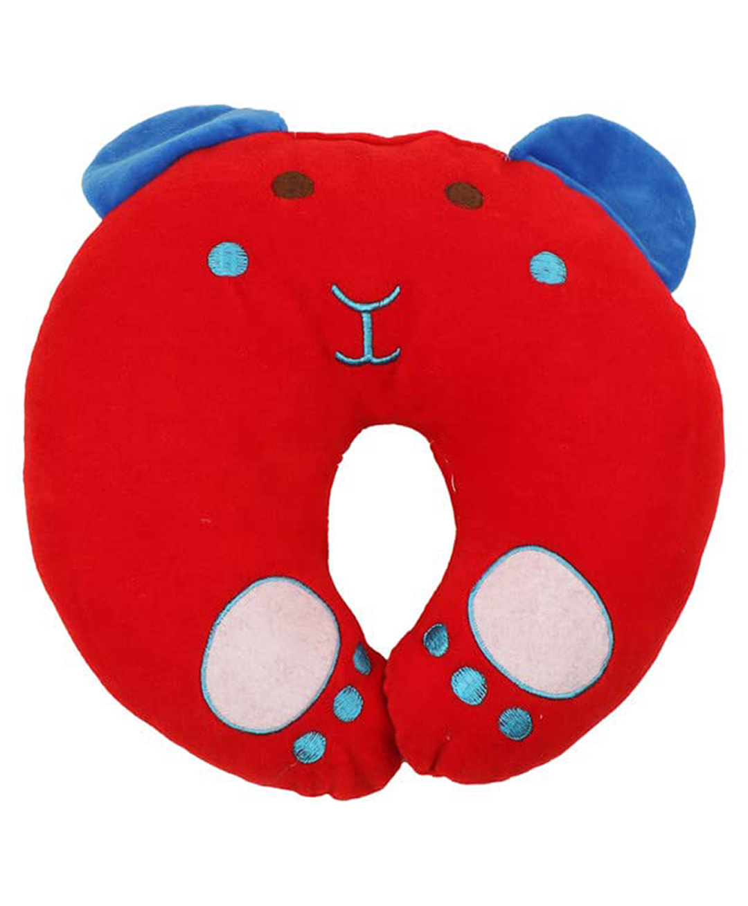 Domenico Baby Soft Neck Support Pillow for Head Shaping Shape Supporter Rat Face Pillow - Red-picture-16